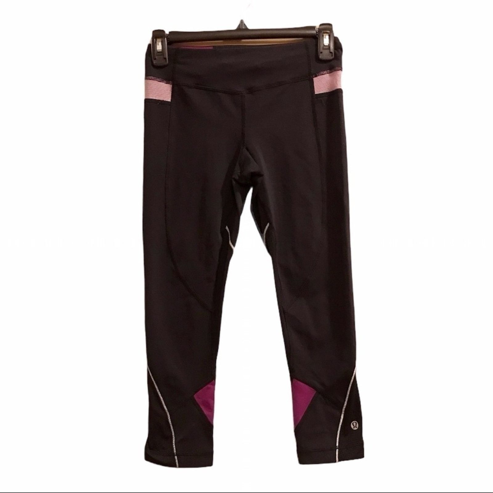 Lululemon LULULEMON RUN EMPOWER CROP PANTS BLACK Leggings Size 27" / US 4 / IT 40 - 1 Thumbnail