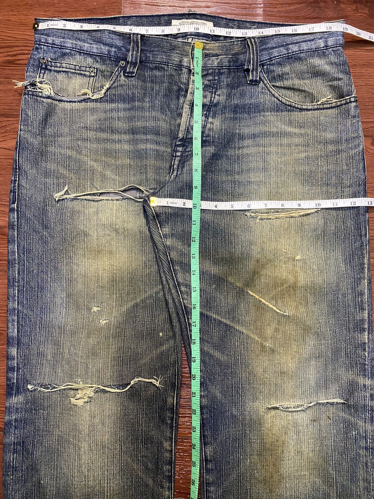 Japanese Brand Vintage Japanese Brand Alcot by Supreme Distressed Jean Size US 38 / EU 54 - 15 Thumbnail