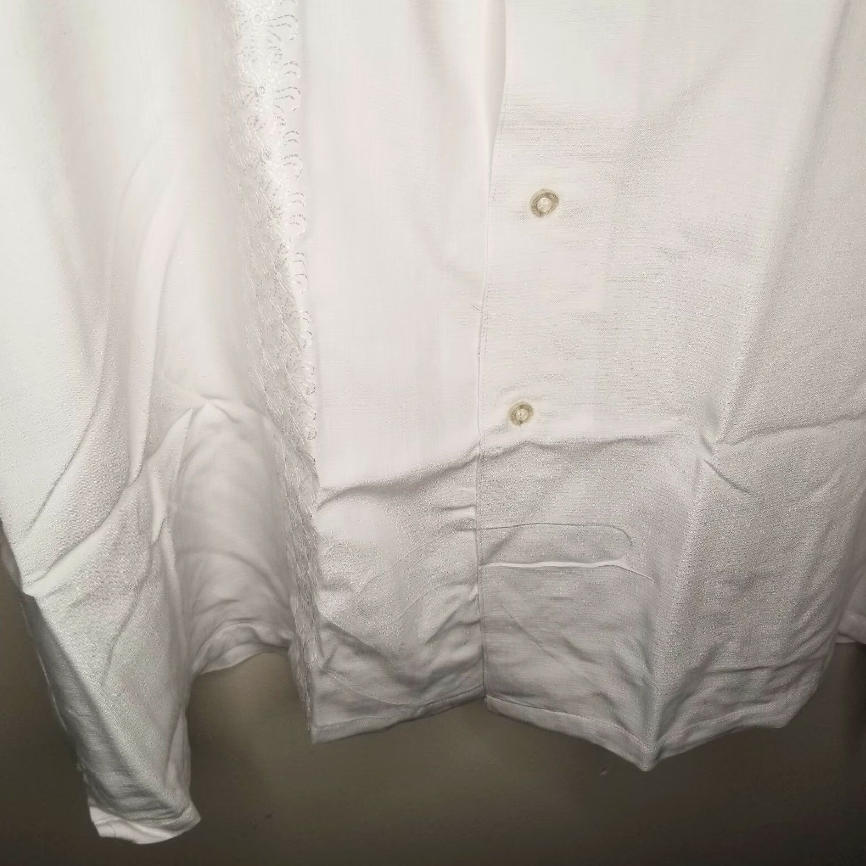 Vintage VINTAGE Off Shore Mens Short Sleeve White Button-Up 3XL Shirt Men Size US 39 - 3 Thumbnail