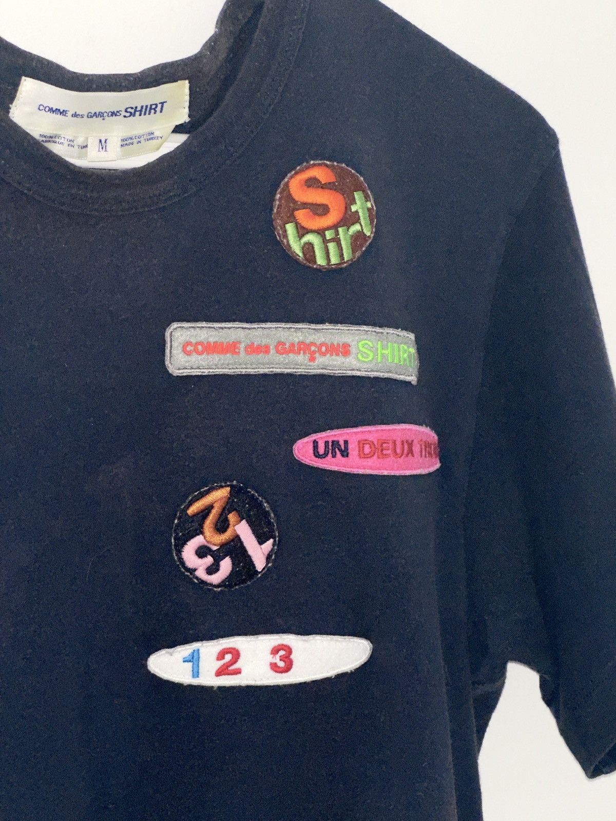 Comme des Garcons Commme des garcons blue patched tee Size US M / EU 48-50 / 2 - 3 Thumbnail
