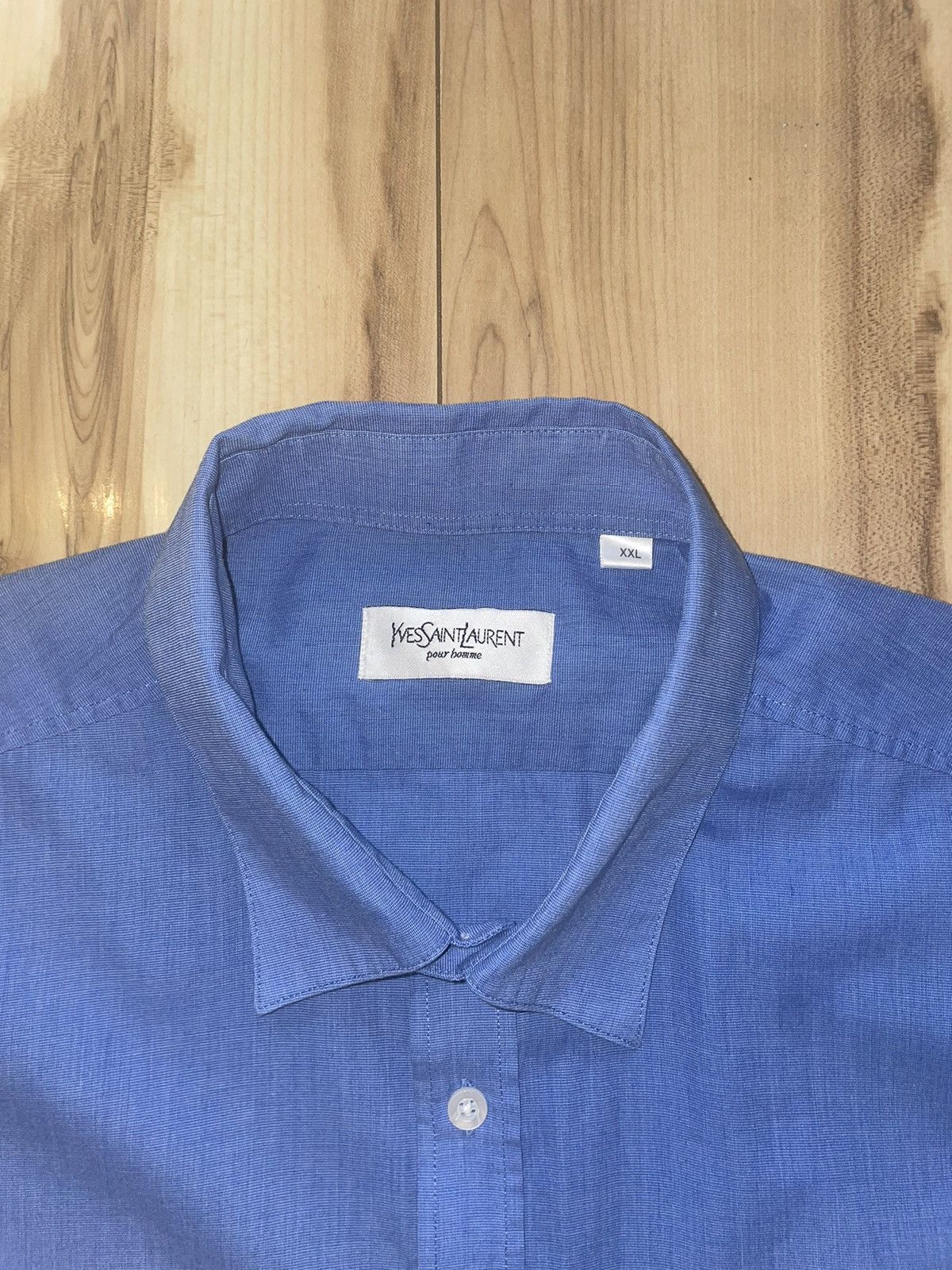 Vintage × Yves Saint Laurent Vintage Luxury Button Shirt Yves Saint Laurent YSL Size US XXL / EU 58 / 5 - 4 Thumbnail