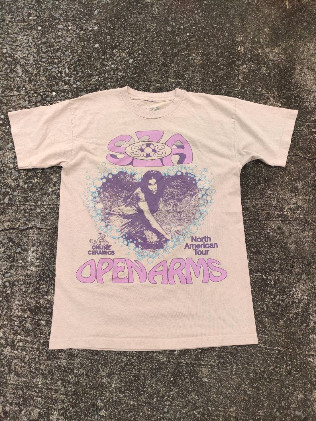 Online Ceramics SZA SOS Open Arms North American Tour T-Shirt Size US M / EU 48-50 / 2 - 3 Thumbnail