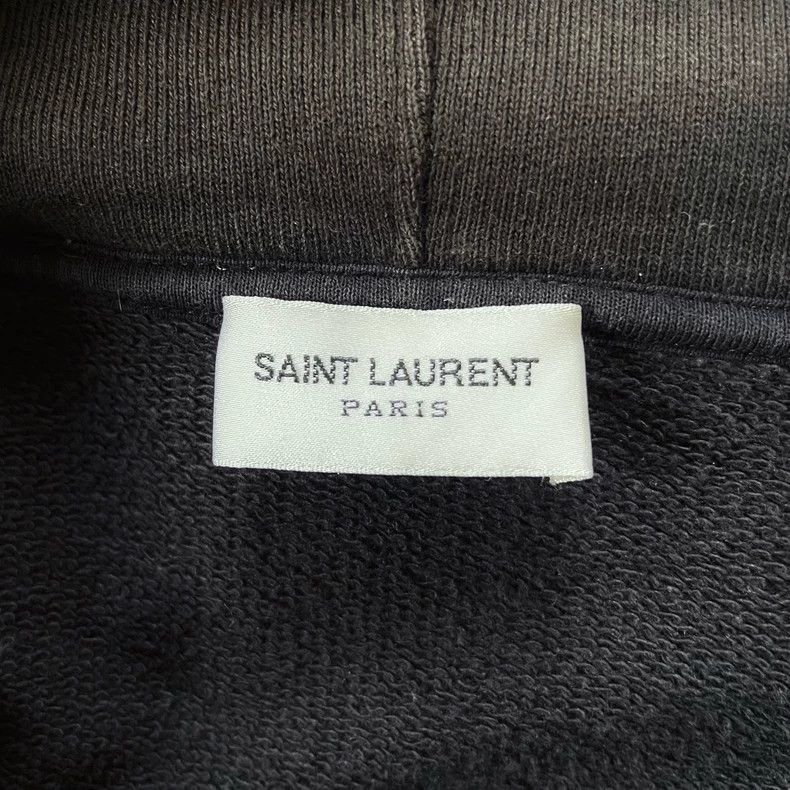 Saint Laurent Paris Saint Laurent ParisSS23 Solid Long Sleeve Hoodie 2504-Next Size US L / EU 52-54 / 3 - 5 Thumbnail