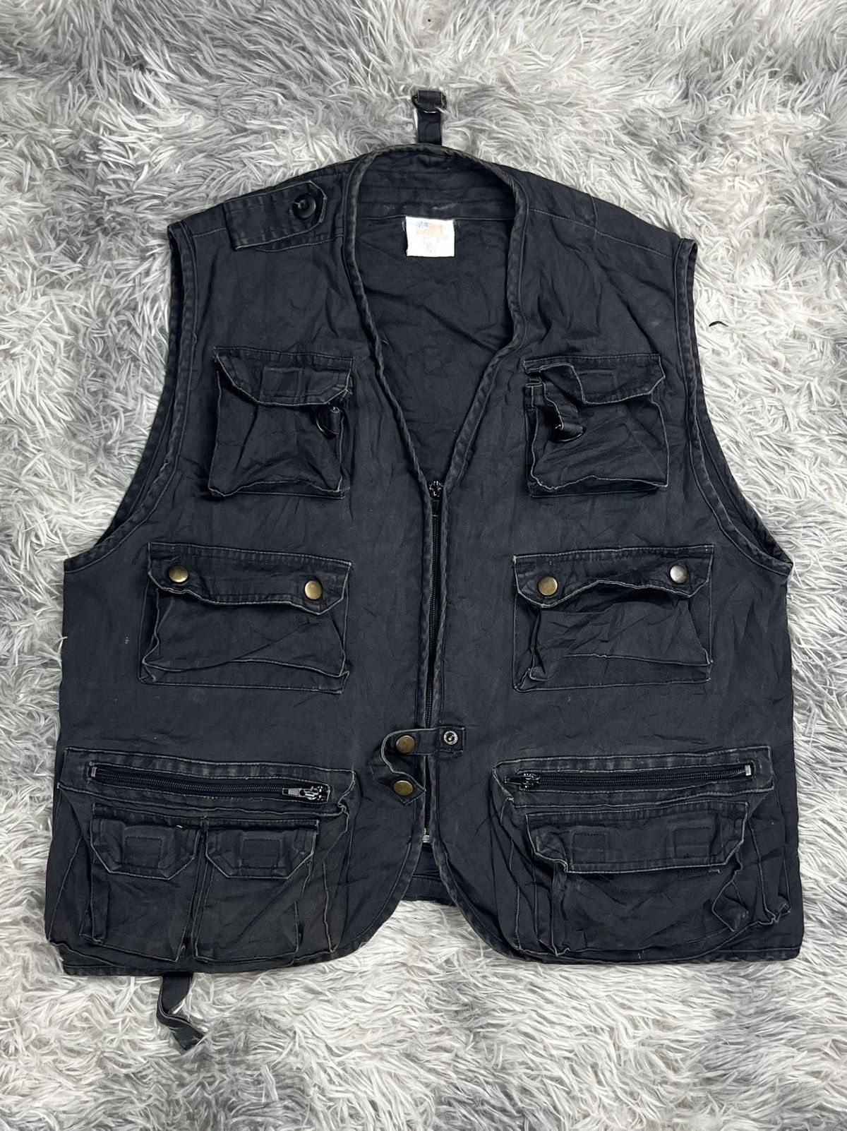 Vintage Vintage Multi-Pocket Cargo Vest jacket Size US M / EU 48-50 / 2 - 1 Thumbnail