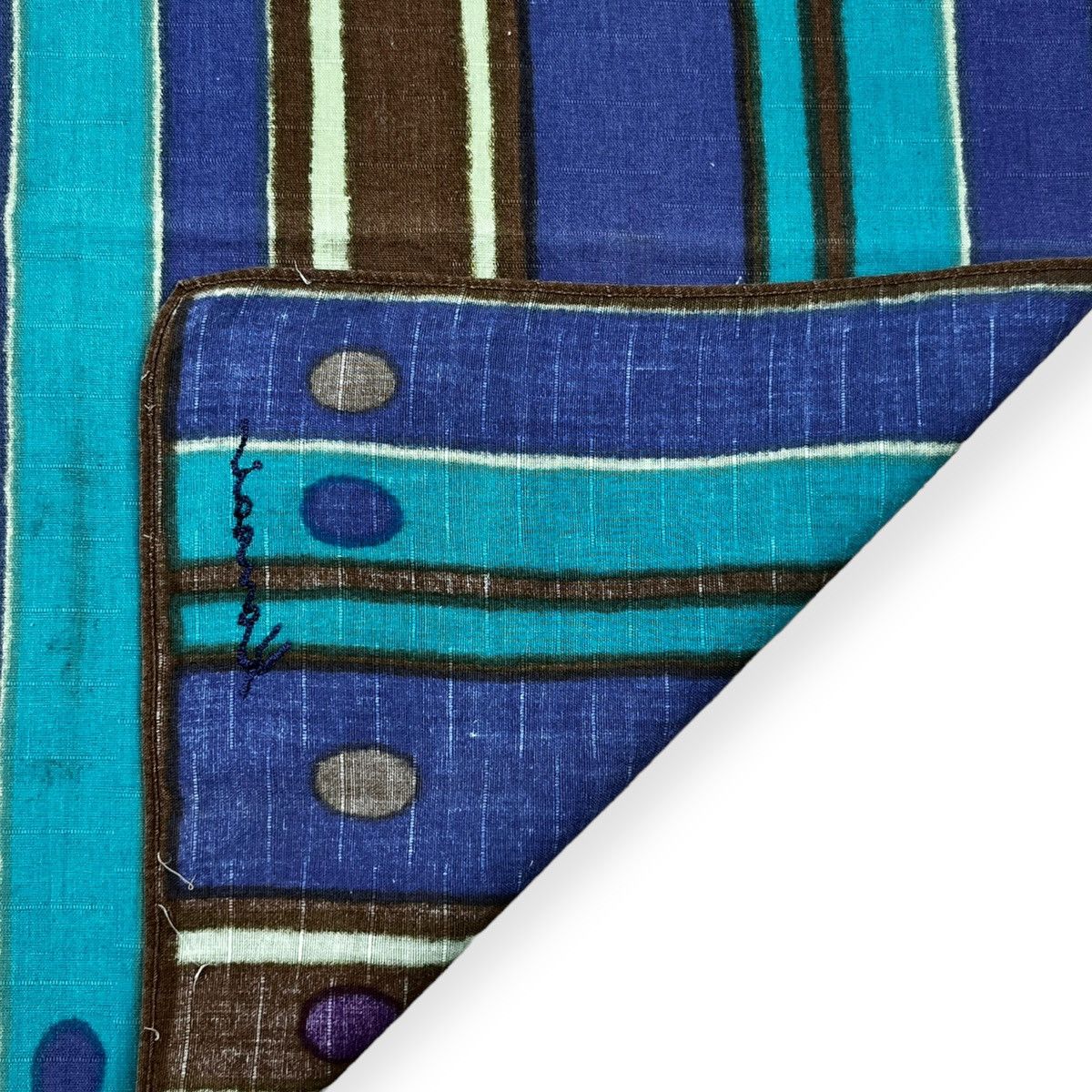 Japanese Brand Kansai Handkerchief Neckerchief Bandana Pocketsquare Size ONE SIZE - 3 Thumbnail