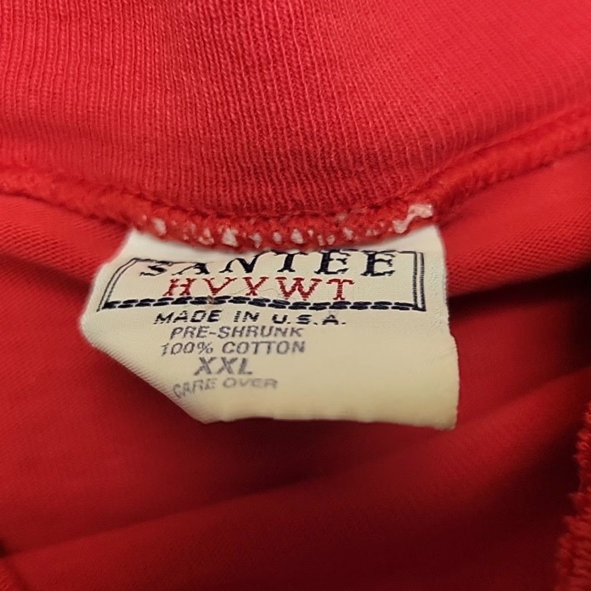 Vintage VINTAGE Santee Sweatshirt Mens 2XL Red Knit Pullover Mock Neck Long Sleeve Cotton Logo Embroidered USA VTG Size US XXL / EU 58 / 5 - 5 Thumbnail