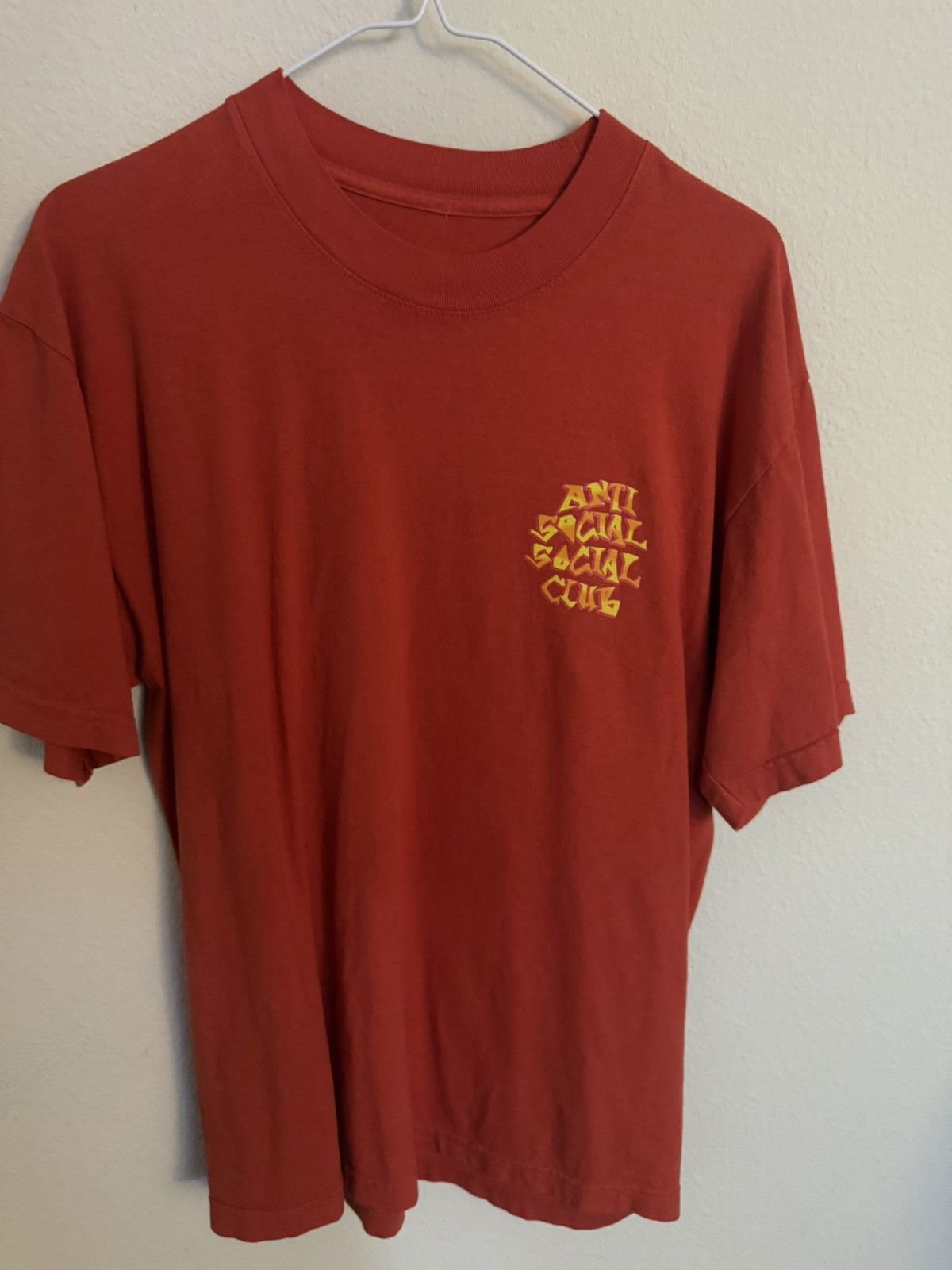 Anti Social Social Club Men's Orange T-shirt