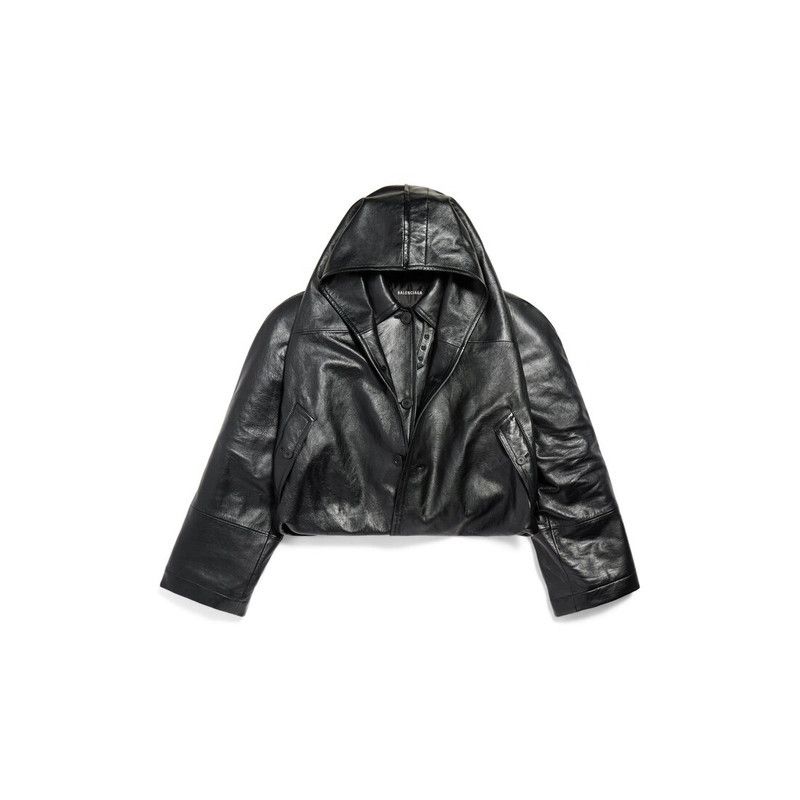 Balenciaga o1bcso1str0426 Flipped Jacket in Black Size XS / US 0-2 / IT 36-38 - 1 Thumbnail