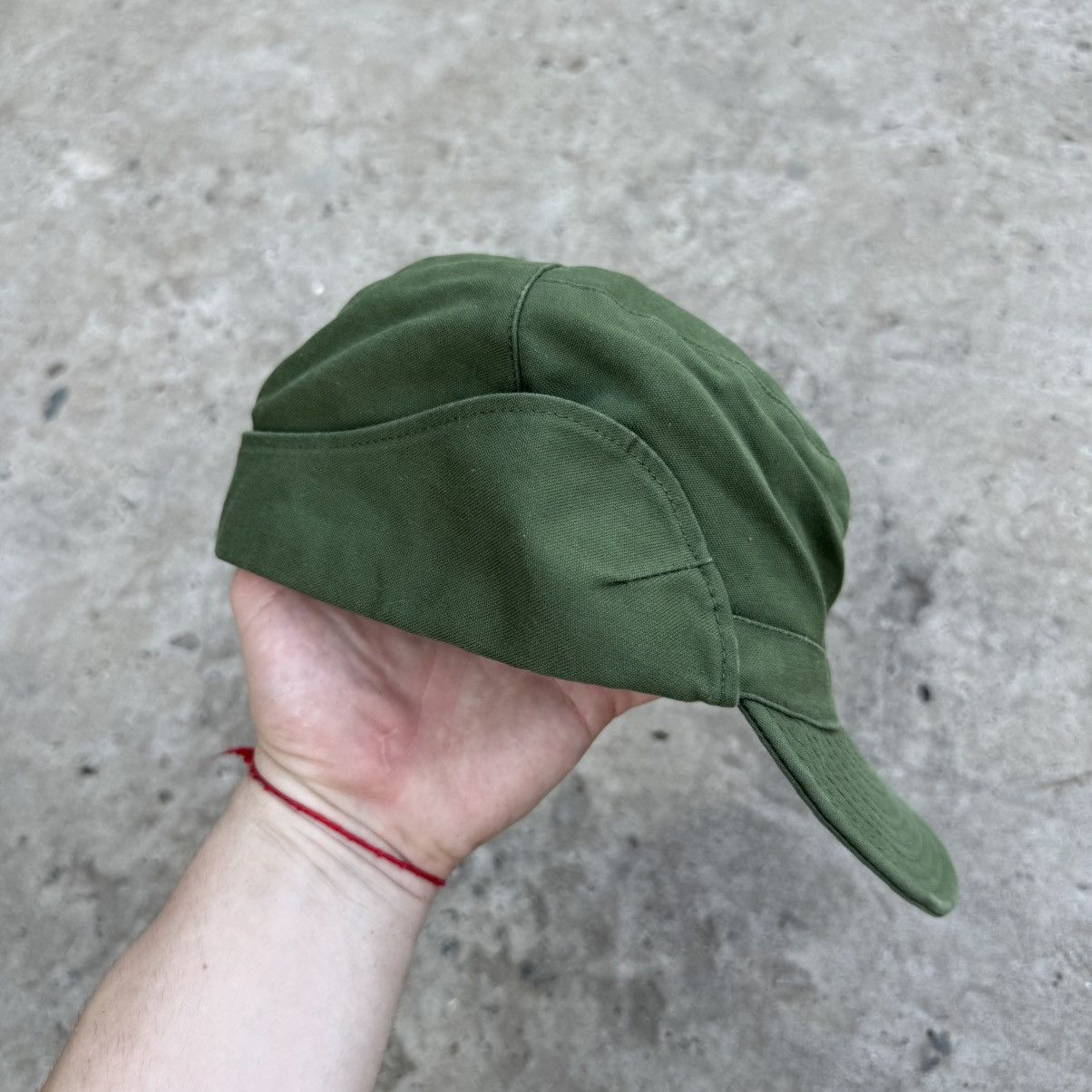 Designer Vintage Swedish Army Ear Flap Ear warmer Military Cap Hat 56 Size ONE SIZE - 3 Thumbnail