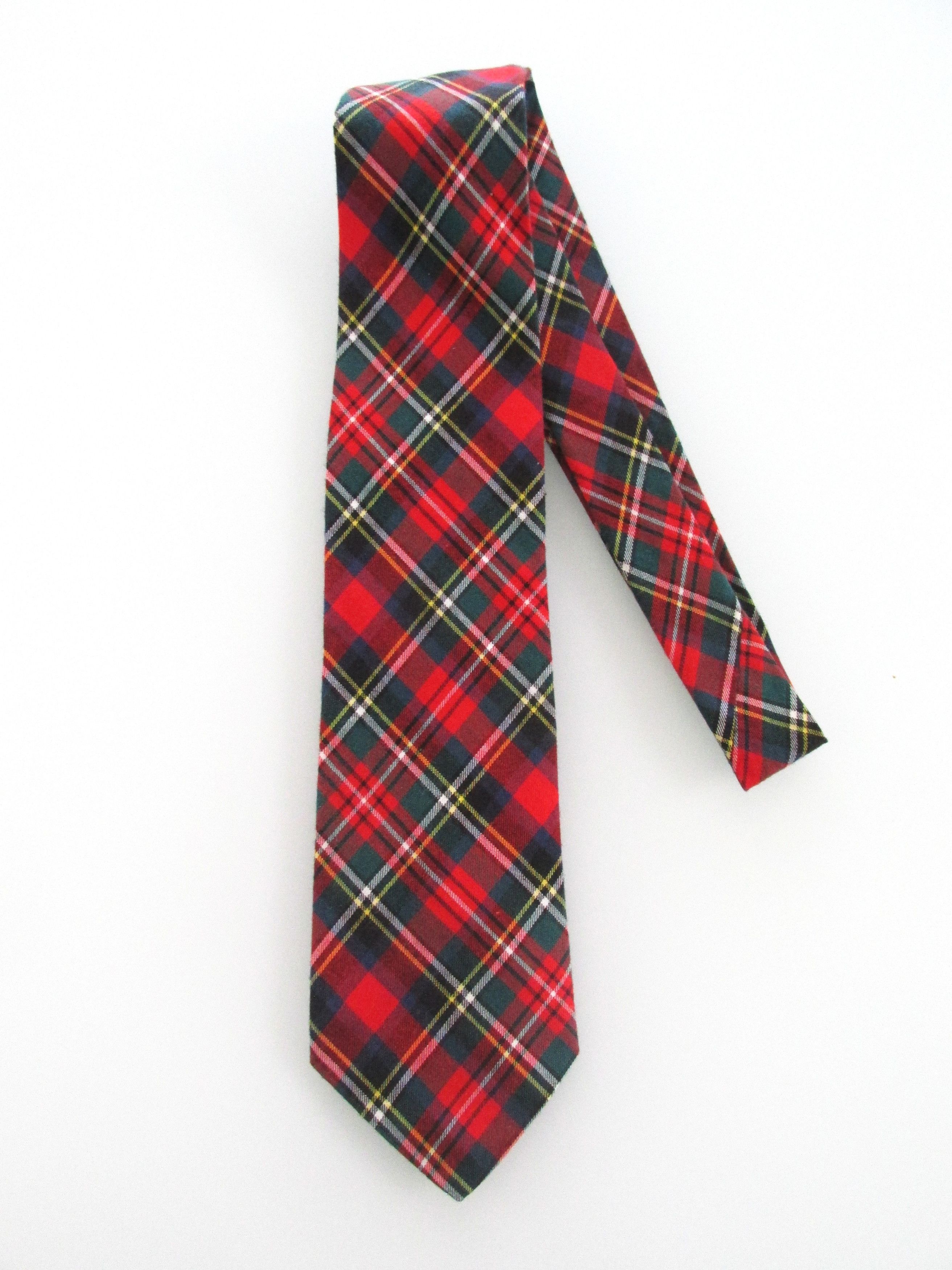 Vintage Rooster Vintage Men's Cotton Plaid Ties Size ONE SIZE - 1 Thumbnail