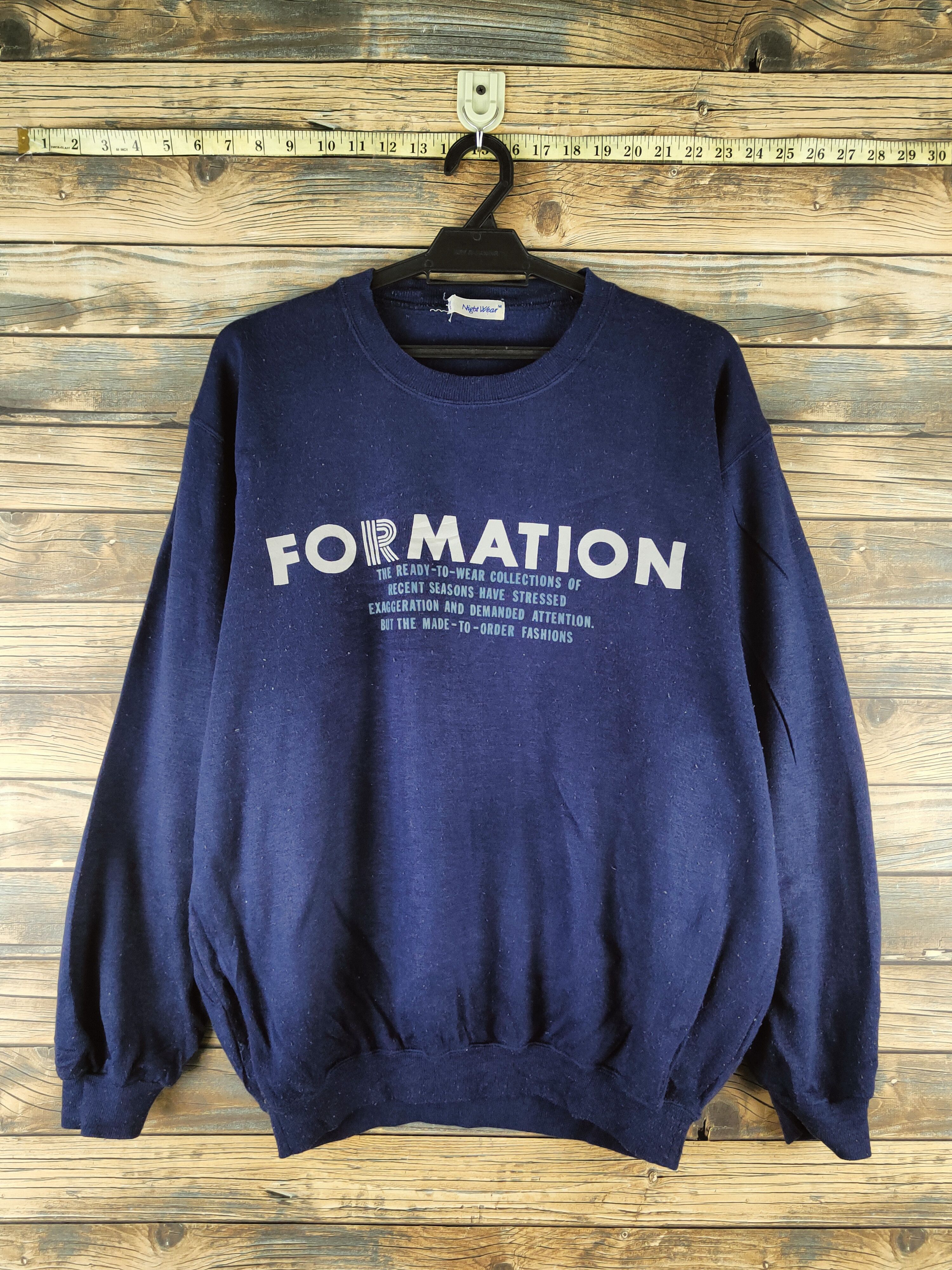 Japanese Brand Vintage Stuff 🔥 Night Wear Navy Sweatshirts Size US M / EU 48-50 / 2 - 1 Thumbnail