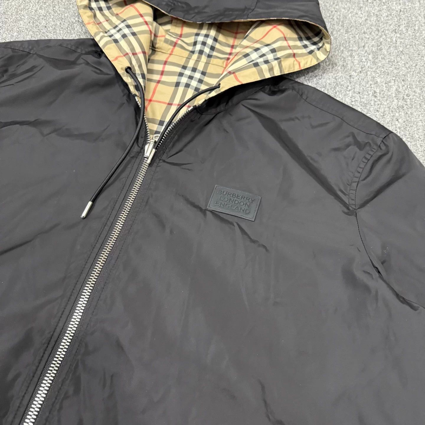 Burberry Burberry Check Double Sided Nylon Black Jacket XL 99 New Size US XL / EU 56 / 4 - 3 Thumbnail