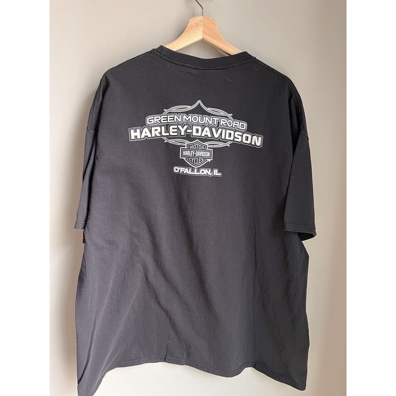 Harley Davidson VINTAGE STYLE HARLEY DAVIDSON MOTORCYCLES ILLINOIS SKULL TEE Size US XXL / EU 58 / 5 - 4 Thumbnail