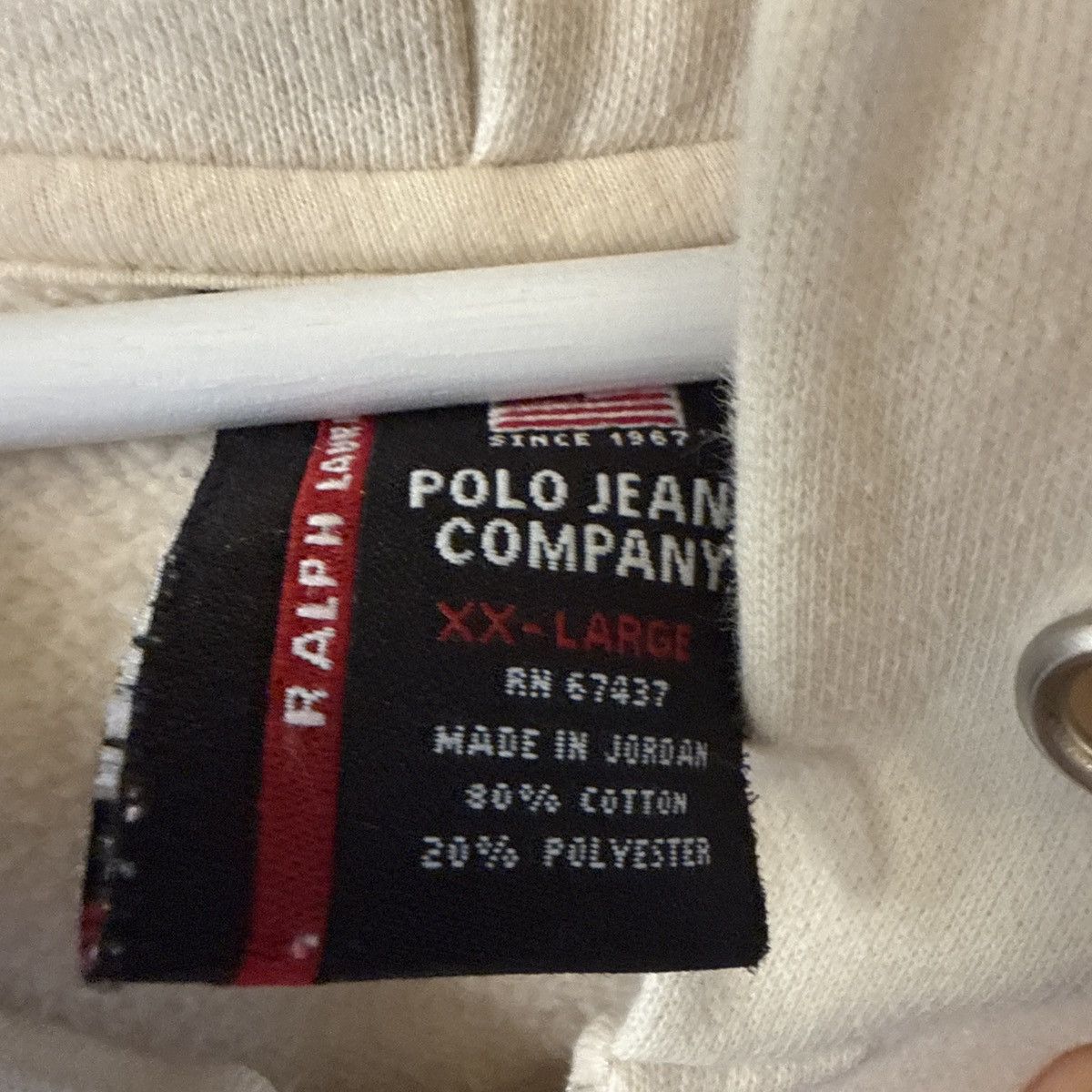 Polo Ralph Lauren Vintage Polo Ralph Lauren USA Fill Zip Hoodie Size US XXL / EU 58 / 5 - 4 Thumbnail
