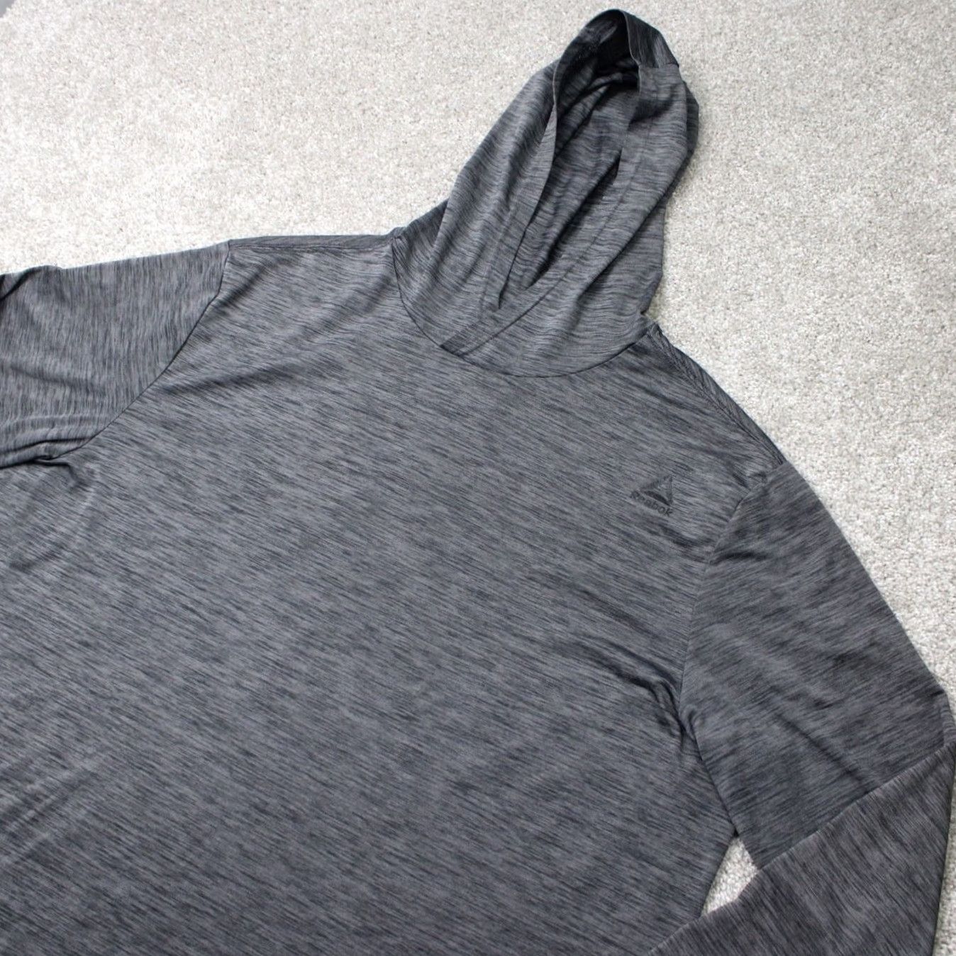 Reebok Reebok Hoodie Mens 3XL Gray Speedwick Lightweight Polyester Hooded Pullover Size US XXL / EU 58 / 5 - 2 Thumbnail