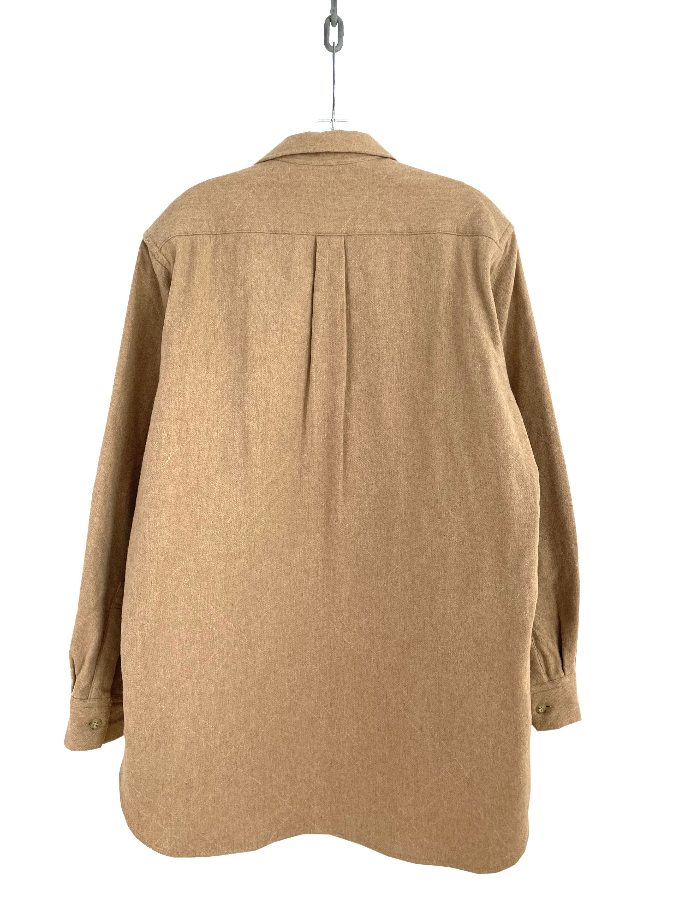 Yohji Yamamoto Quilted Wool Shirt Size US L / EU 52-54 / 3 - 8 Thumbnail
