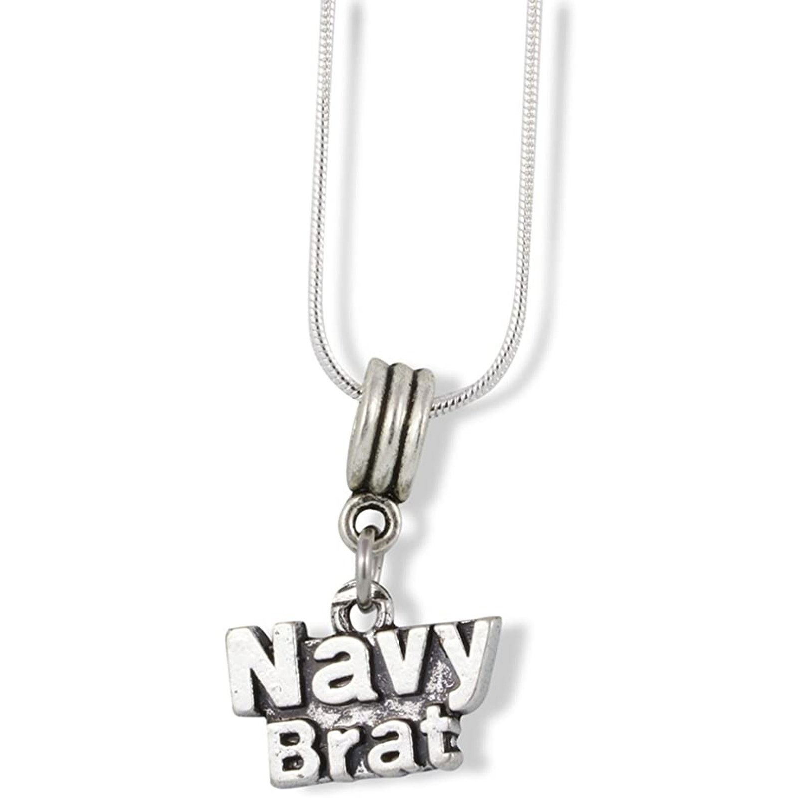 & Other Stories Navy Brat Charm Snake Chain Necklace Size ONE SIZE - 1 Thumbnail