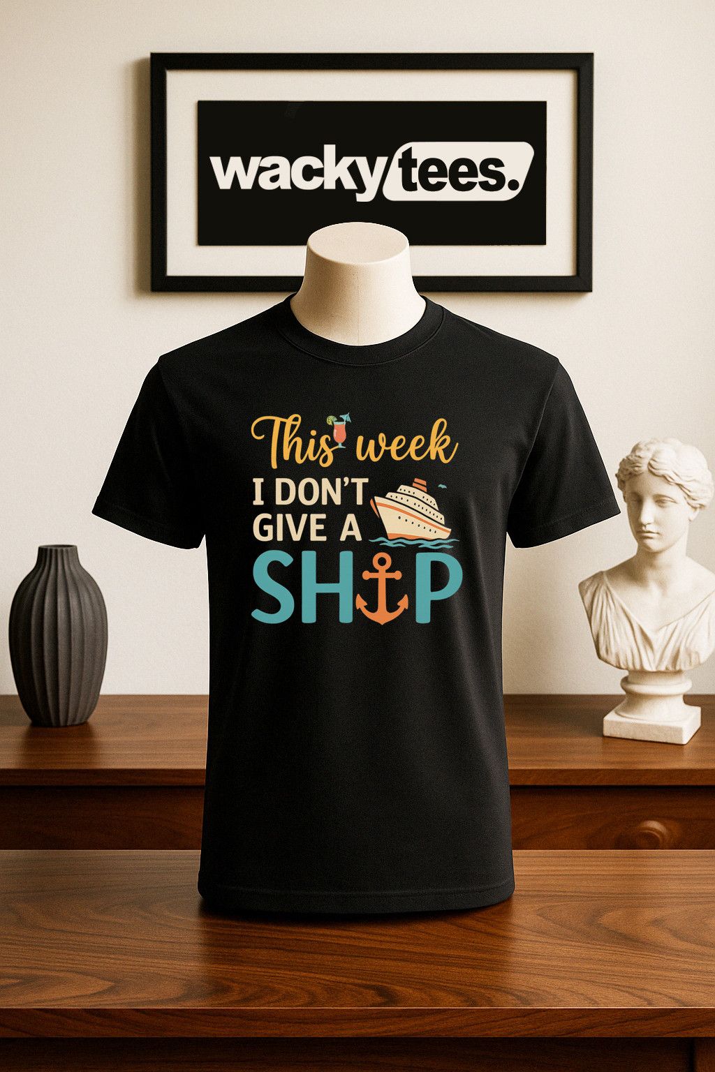 Other This Week I Dont Give a Ship Cruise Graphic Tee Shirt Size US L / EU 52-54 / 3 - 1 Thumbnail
