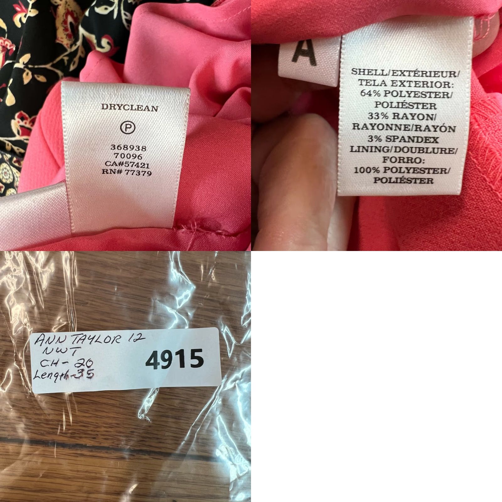 Ann Taylor Ann Taylor Dress Womens Pink Sleeveless Round Neck Short Shift Size 12 Size 34" / US 12 / IT 48 - 8 Thumbnail