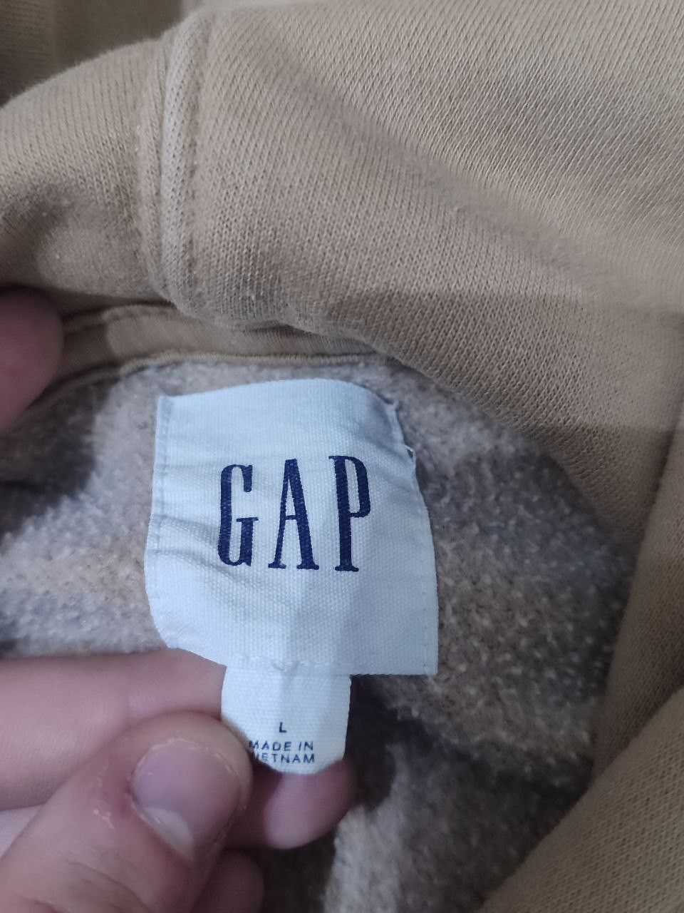 Gap 🙈 Gap Hoodie Beige Streetwear Y2K Size US L / EU 52-54 / 3 - 5 Thumbnail