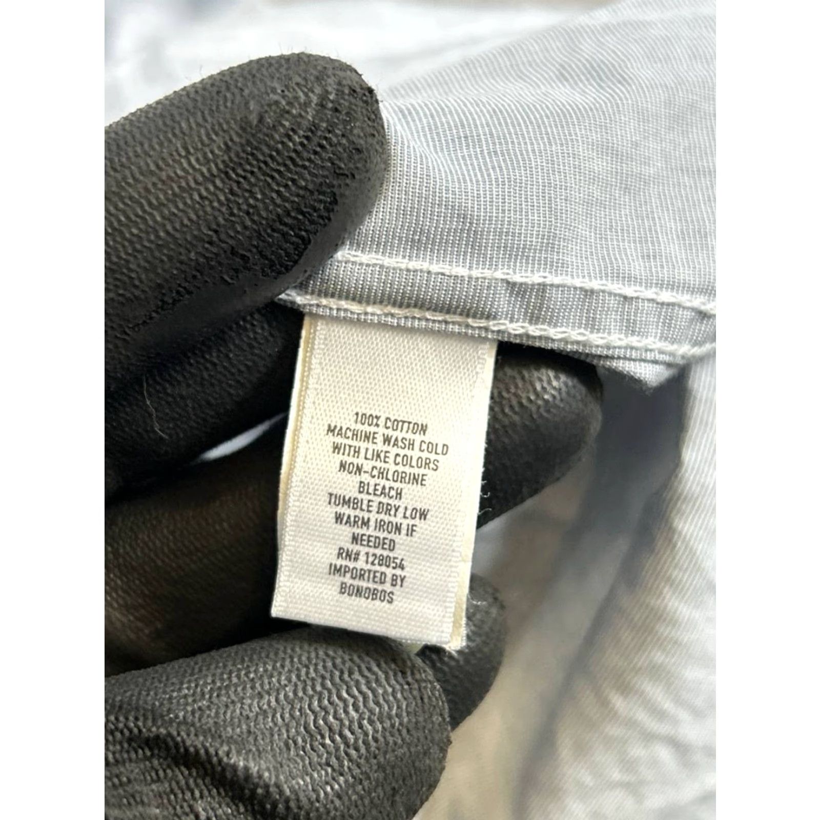 Bonobos Bonobos Shirt Mens M Gray Cotton Button Up Button-Down Collared Casual Classic 70s? Size US M / EU 48-50 / 2 - 4 Thumbnail