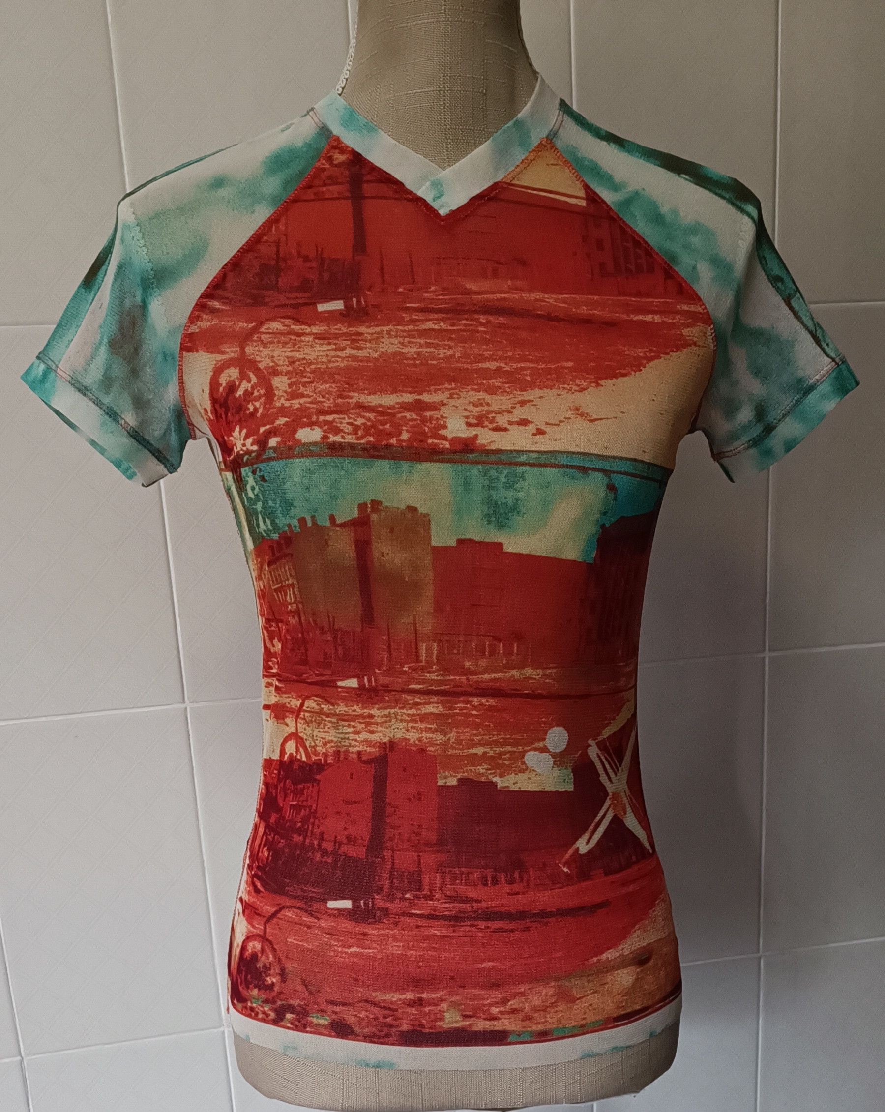 2000's - Nylon mesh city top