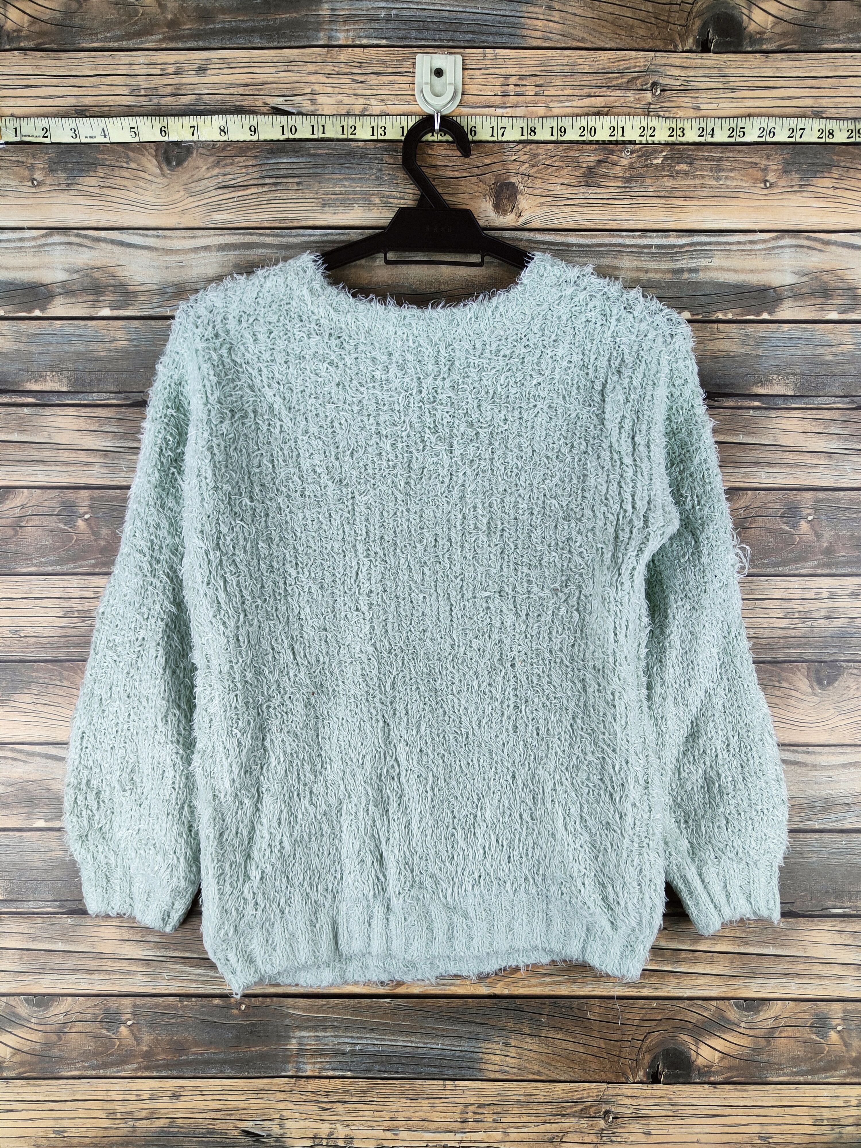 Japanese Brand C.o.l.z.a Green Fur Mohair Knitwear #46-498 Size M / US 6-8 / IT 42-44 - 7 Thumbnail