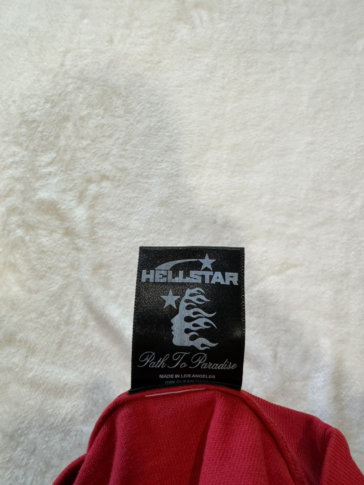 HELLSTAR Hellstar Jesus Emblem Red Tee | Grailed