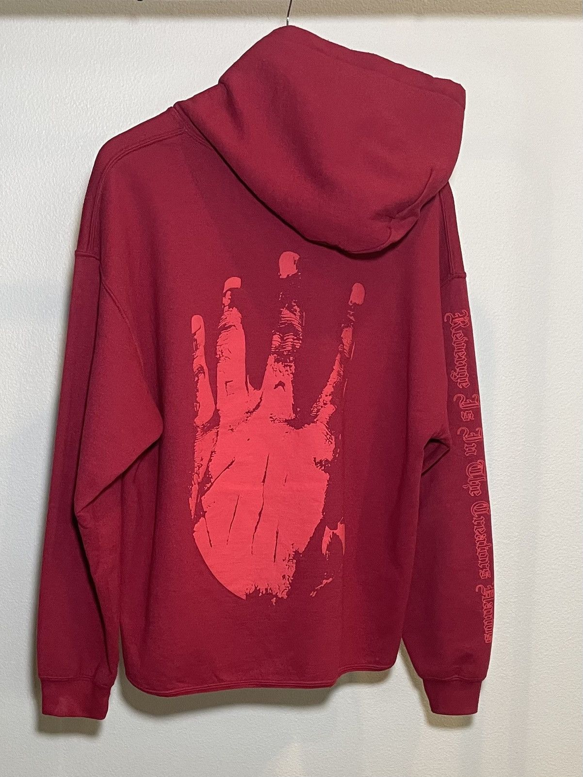 Revenge Revenge x XXXTENTACION Maroon Outline Kill Hoodie