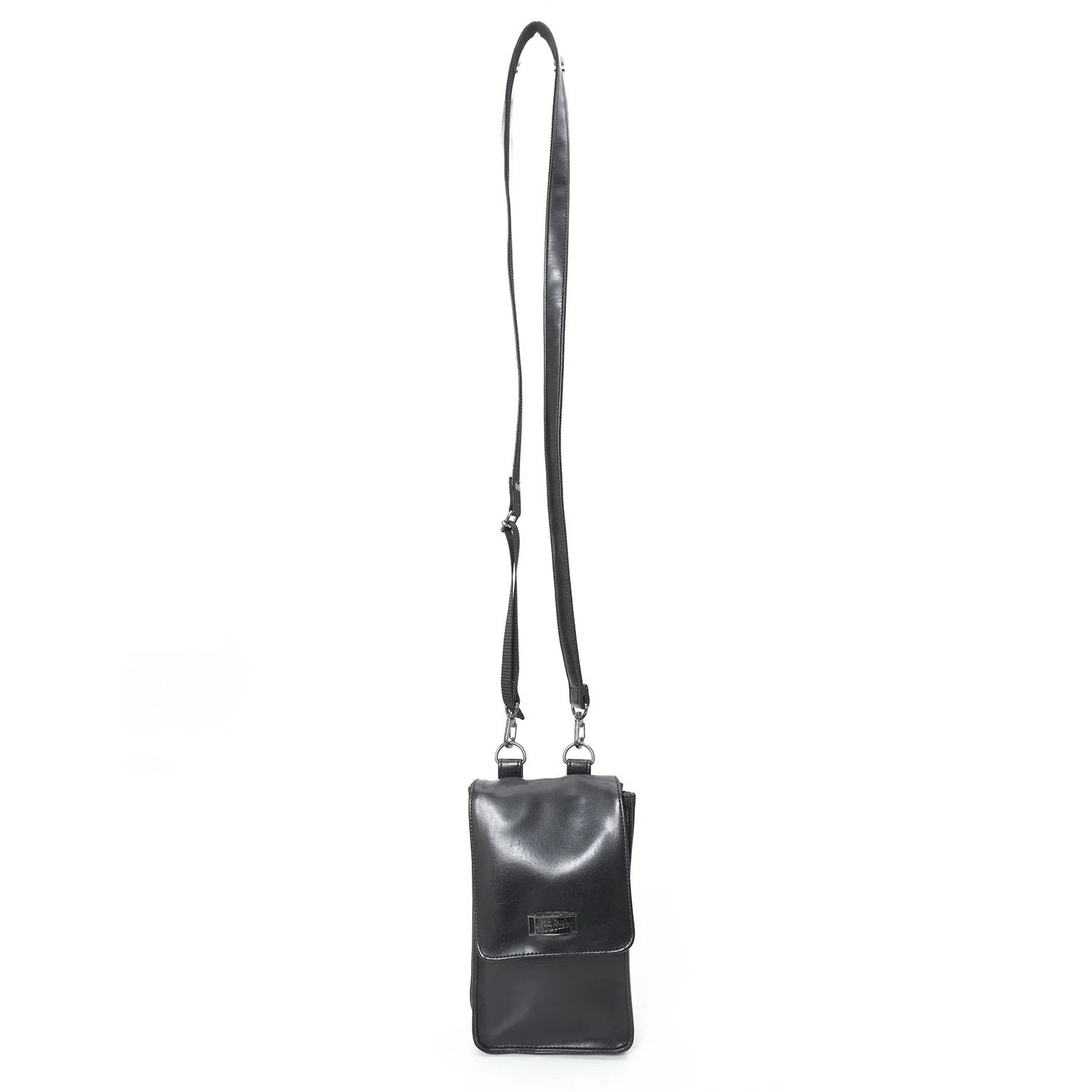 Jean Paul Gaultier Faux Leather Metal Plate Shoulder Bag in Black Size ONE SIZE - 2 Thumbnail