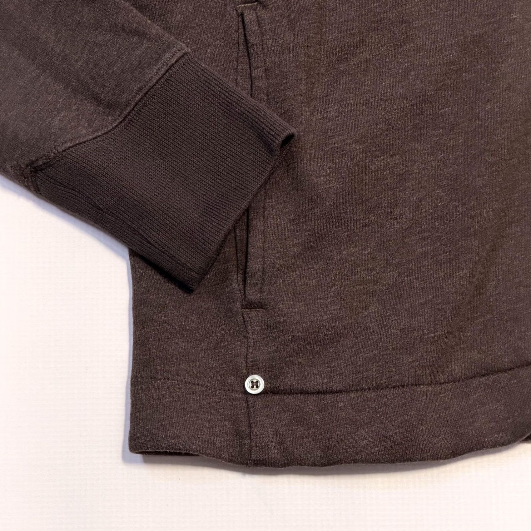 Vintage BOSS Orange Sweatshirt Mens M Brown Full Zip Stand Collar Rib Cuffs Knit Size US M / EU 48-50 / 2 - 3 Thumbnail
