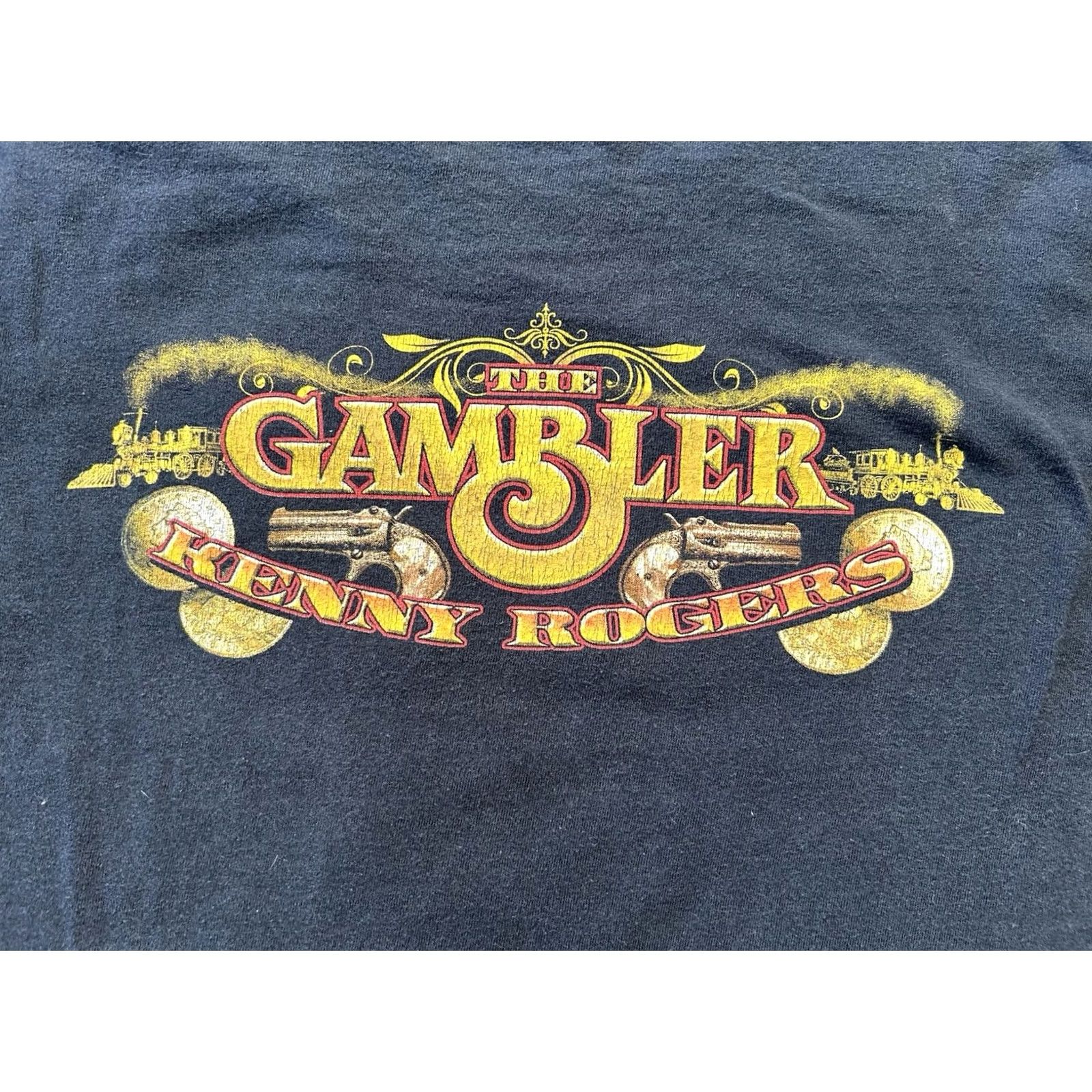 Gildan VINTAGE Kenny Rogers The Gambler Men’s T-shirt XL Black Gildan Shirt Adults XL Black 70s 80s Music Mens Size US XL / EU 56 / 4 - 4 Thumbnail