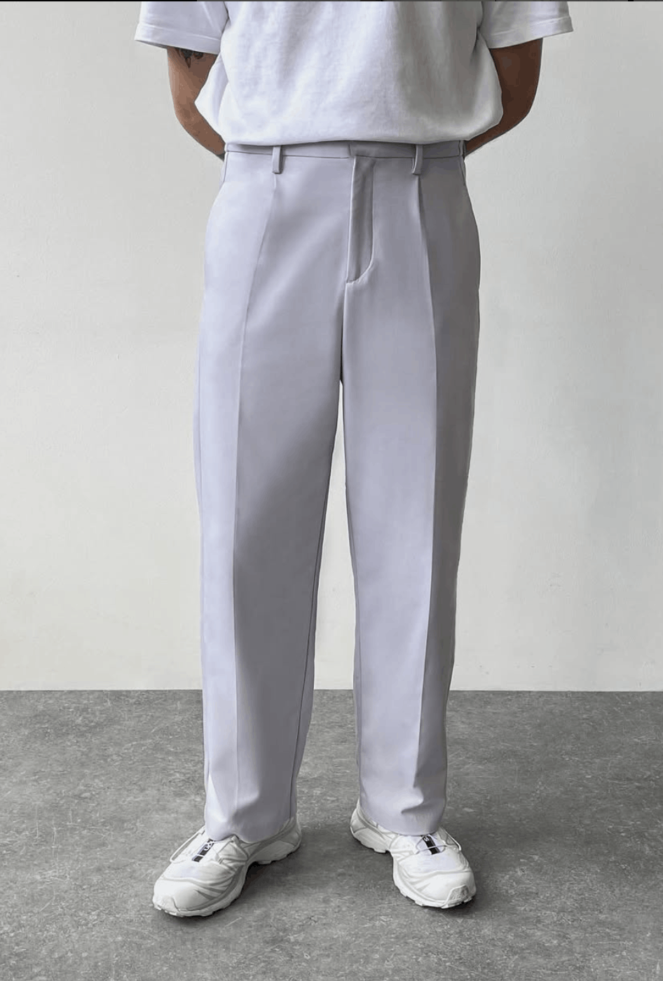 About:Blank About:Blank lavender wide-leg pants Size 34R - 1 Thumbnail