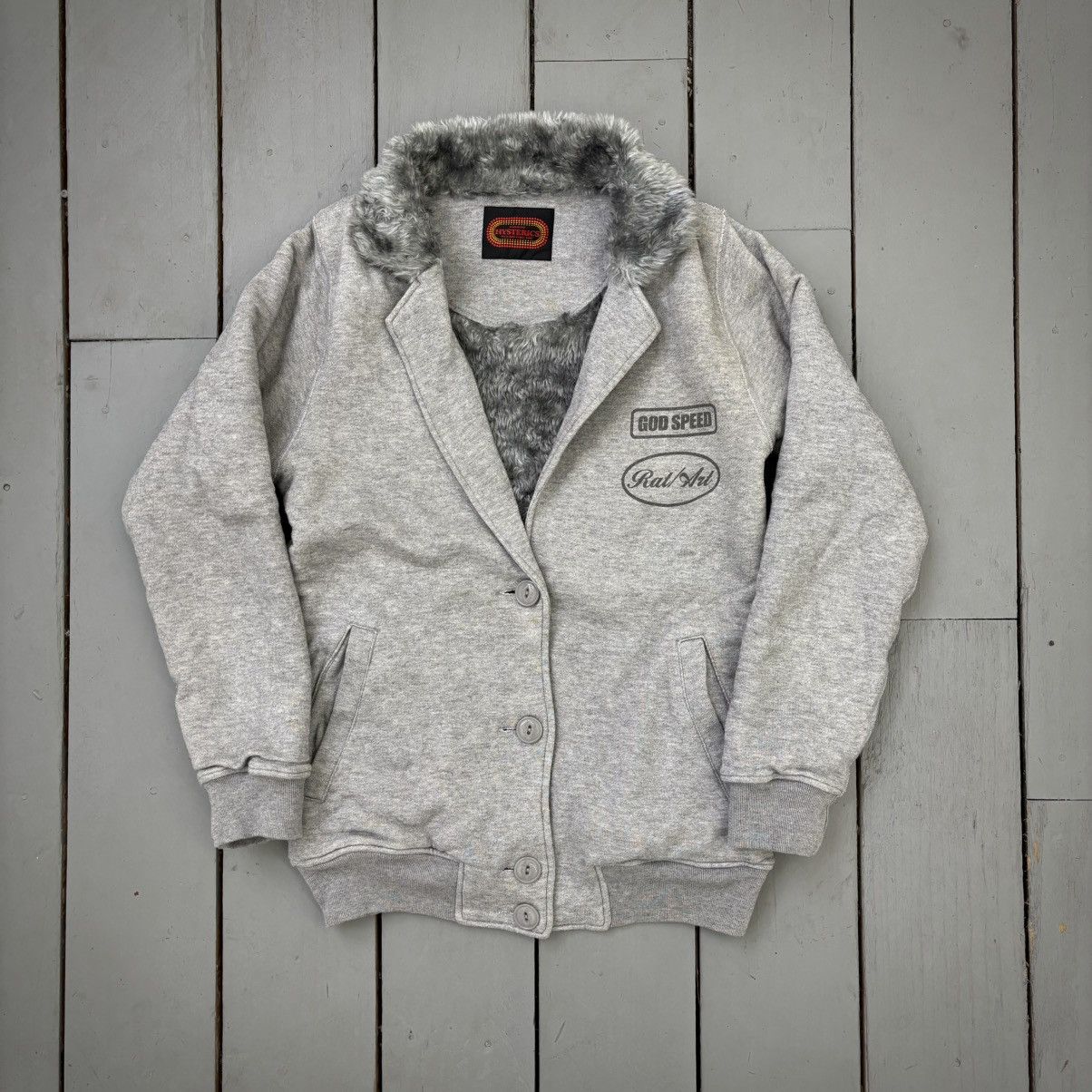Hysteric Glamour ‘God Speed’ Fleece Jacket Size S / US 4 / IT 40 - 1 Thumbnail