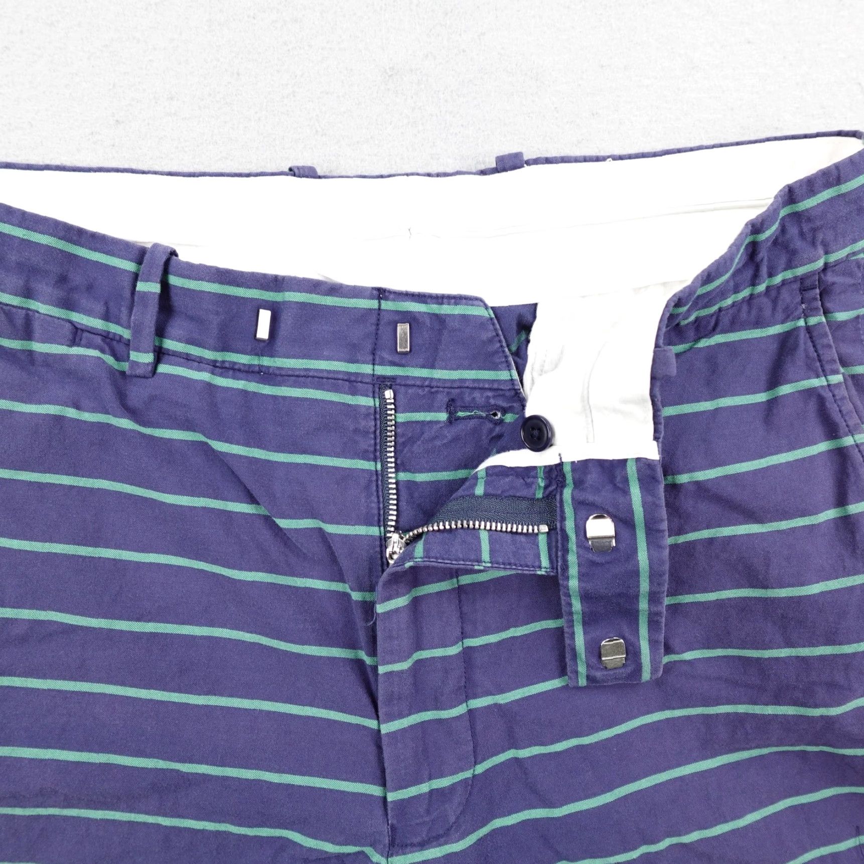 Ralph Lauren RLX Ralph Lauren Pants Mens 34x32 Blue Green Stripes Chino Golf Straight Cotton Size US 34 / EU 50 - 4 Thumbnail