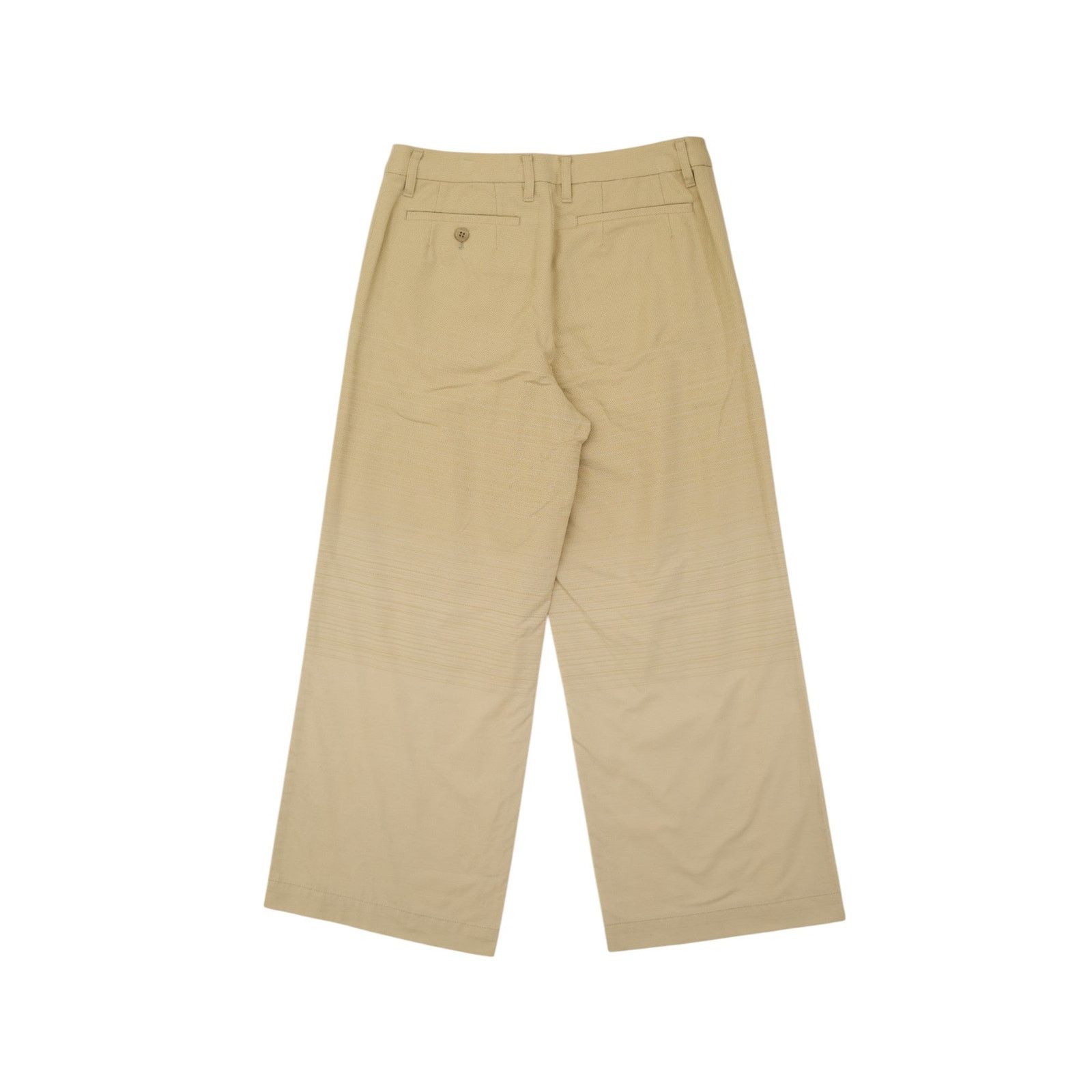 Issey Miyake Beige Wide Legged Trousers Size 27" / US 4 / IT 40 - 2 Thumbnail