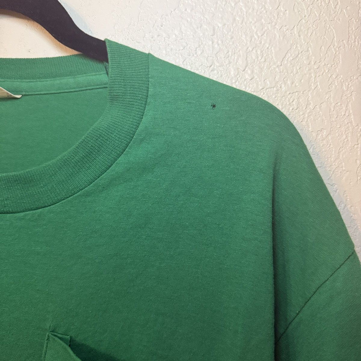 Other Vintage Fruit of the Loom Single Stitch Green Pocket Tee Size US XL / EU 56 / 4 - 7 Thumbnail