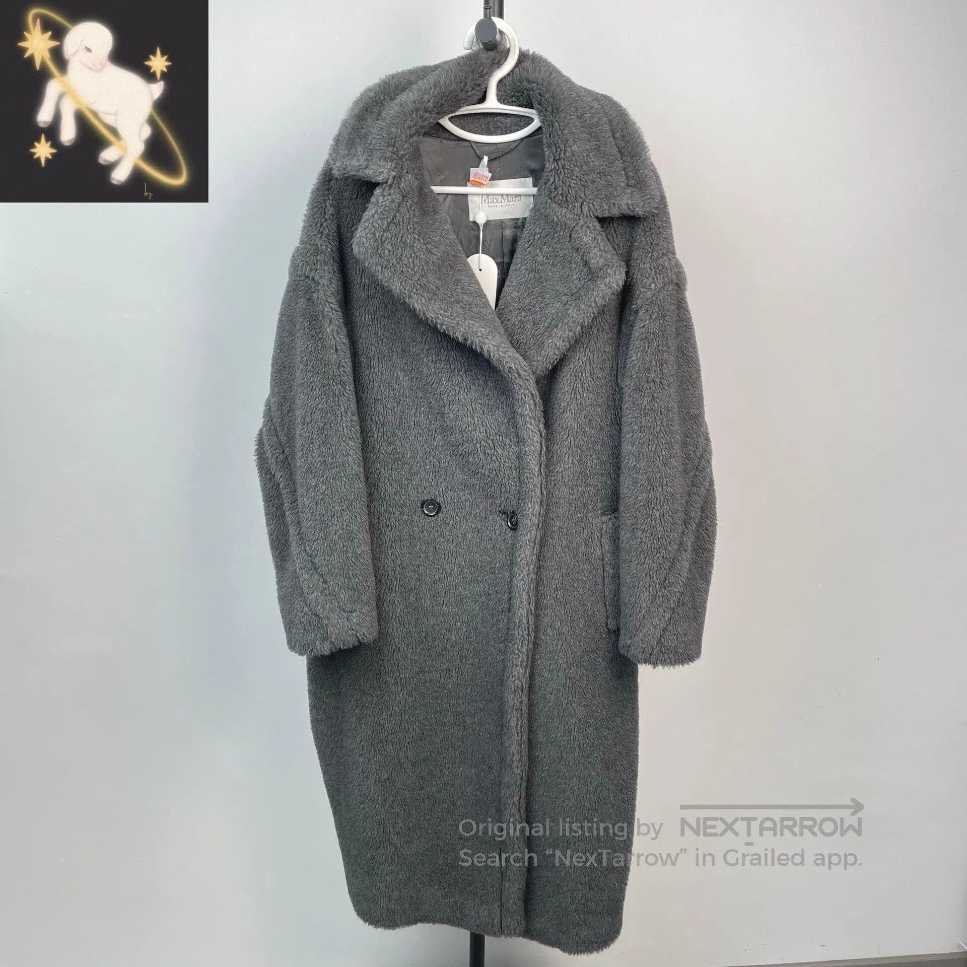 Max Mara Max Mara Dark Grey Teddy Series Teddy Bear Coat| Size S / US 4 / IT 40 - 1 Thumbnail