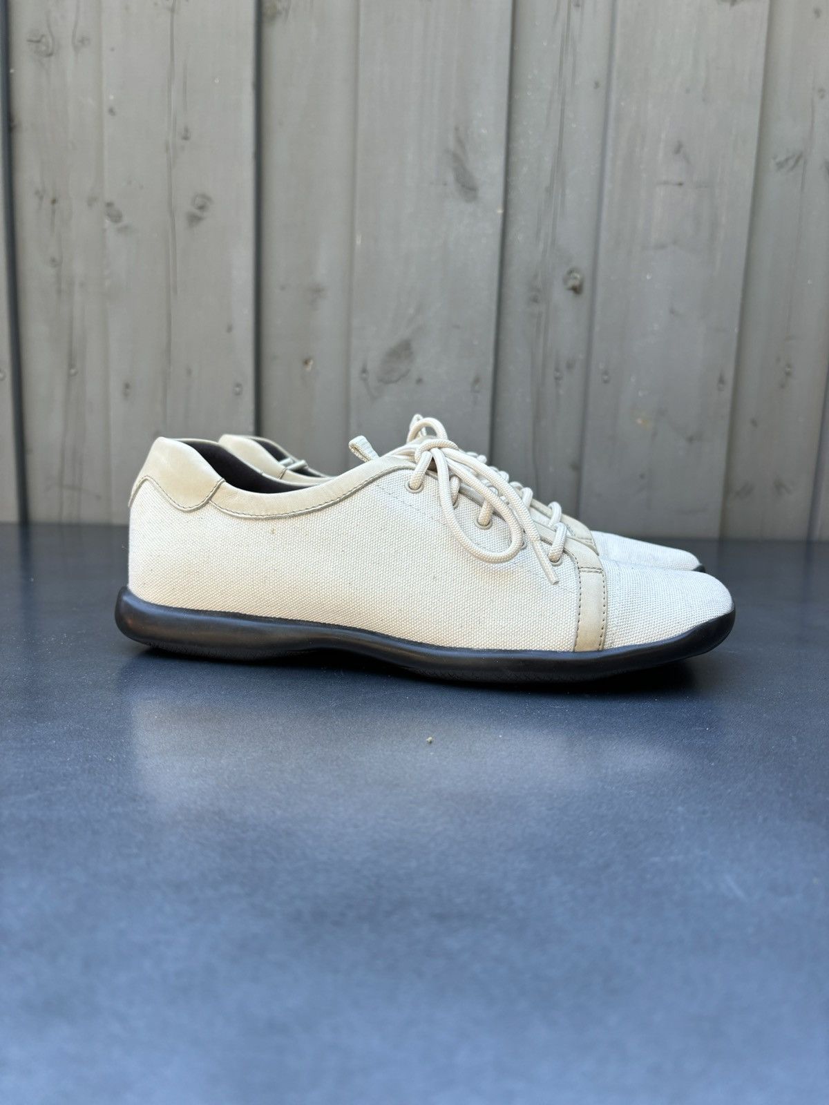 Prada × Vintage 2000s Prada Shoes Vintage Square Toe Sport Canvas 90s 3864 Size US 7 / IT 37 - 6 Thumbnail