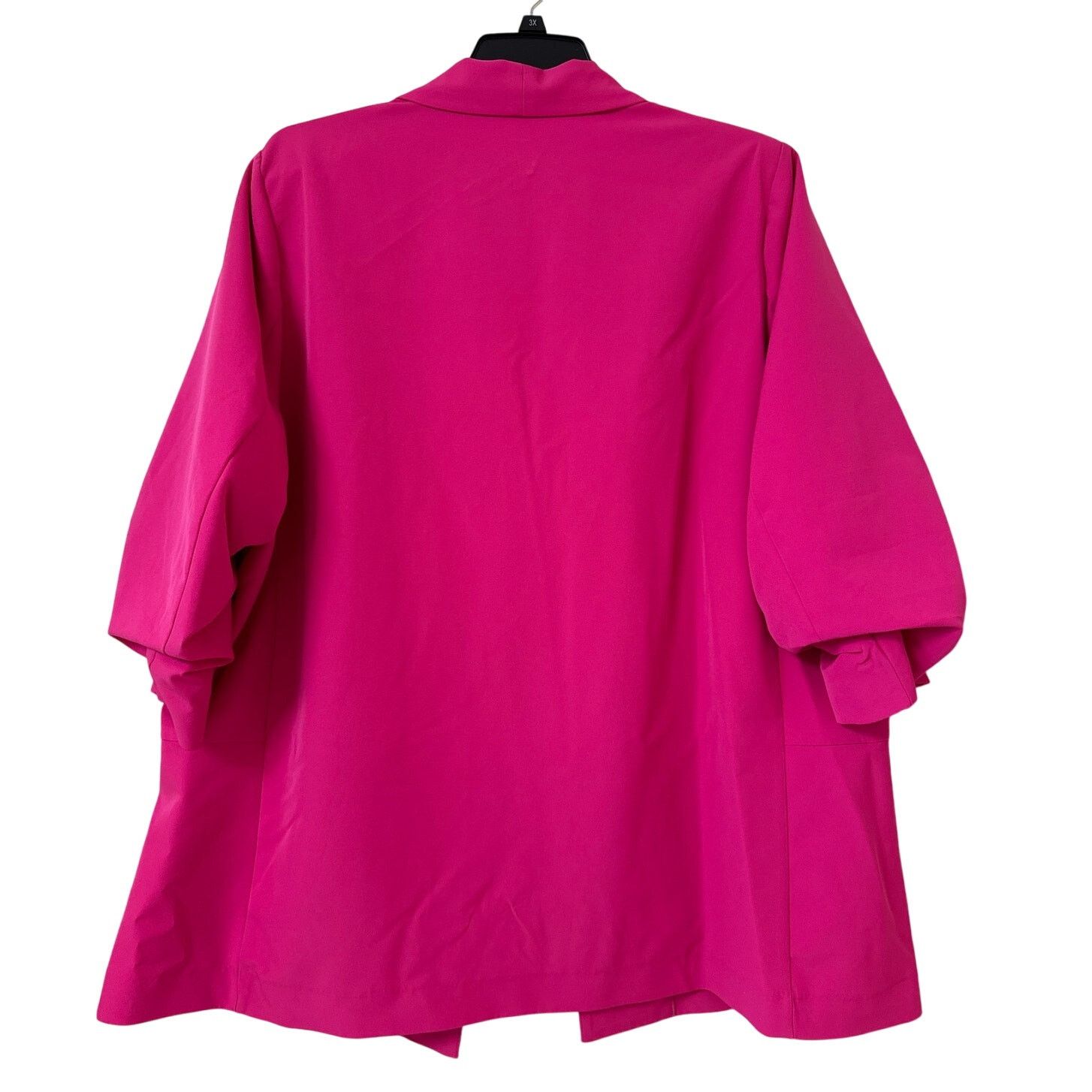 Other NWT Blue Sol 3X Fuchsia Pink Jacket Ruched 3/4 Sleeves Size 3XL / US 20-22 - 2 Thumbnail
