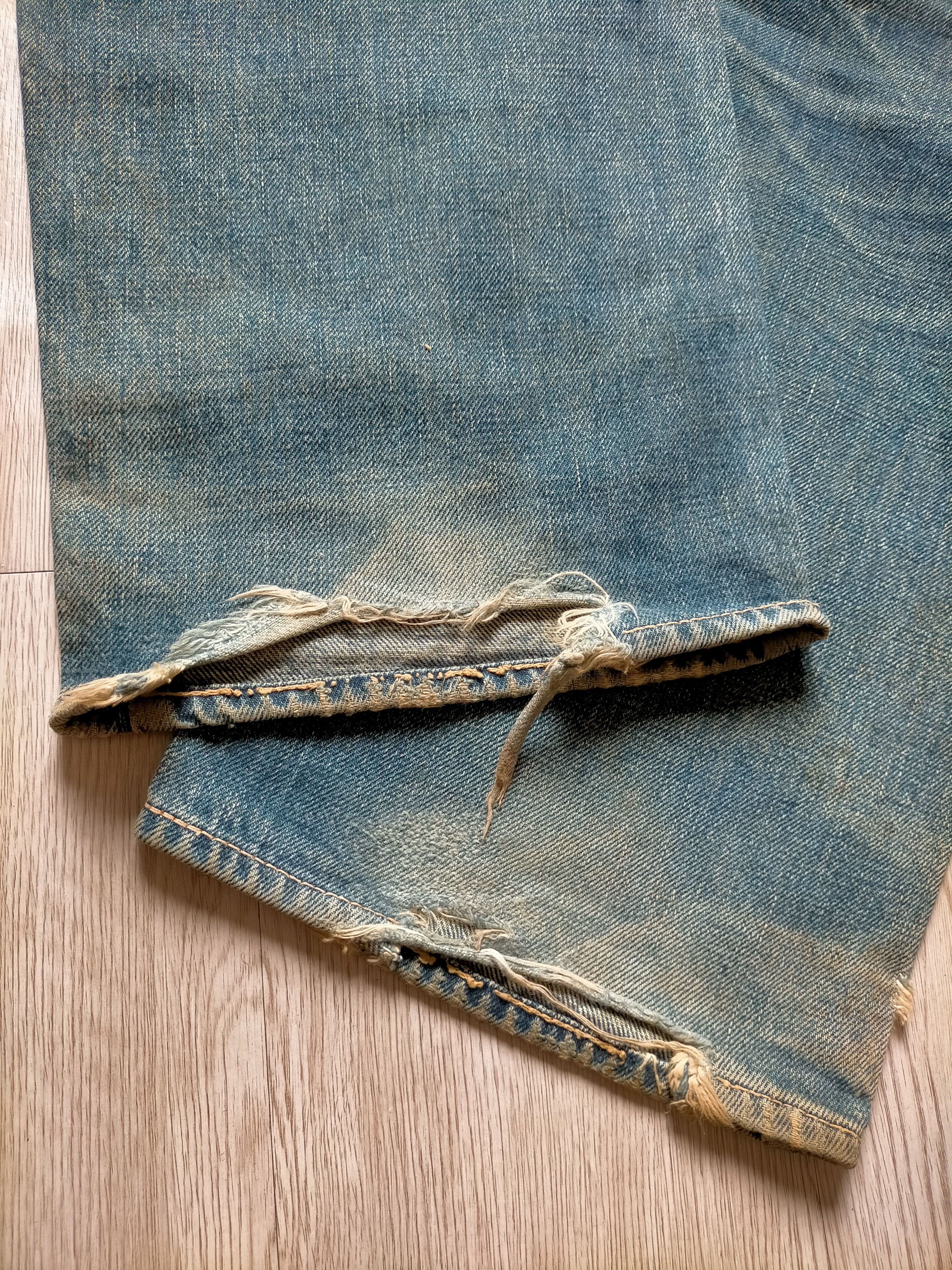 Evisu Vintage Evis Distressed selvedge Denim Size US 30 / EU 46 - 22 Thumbnail