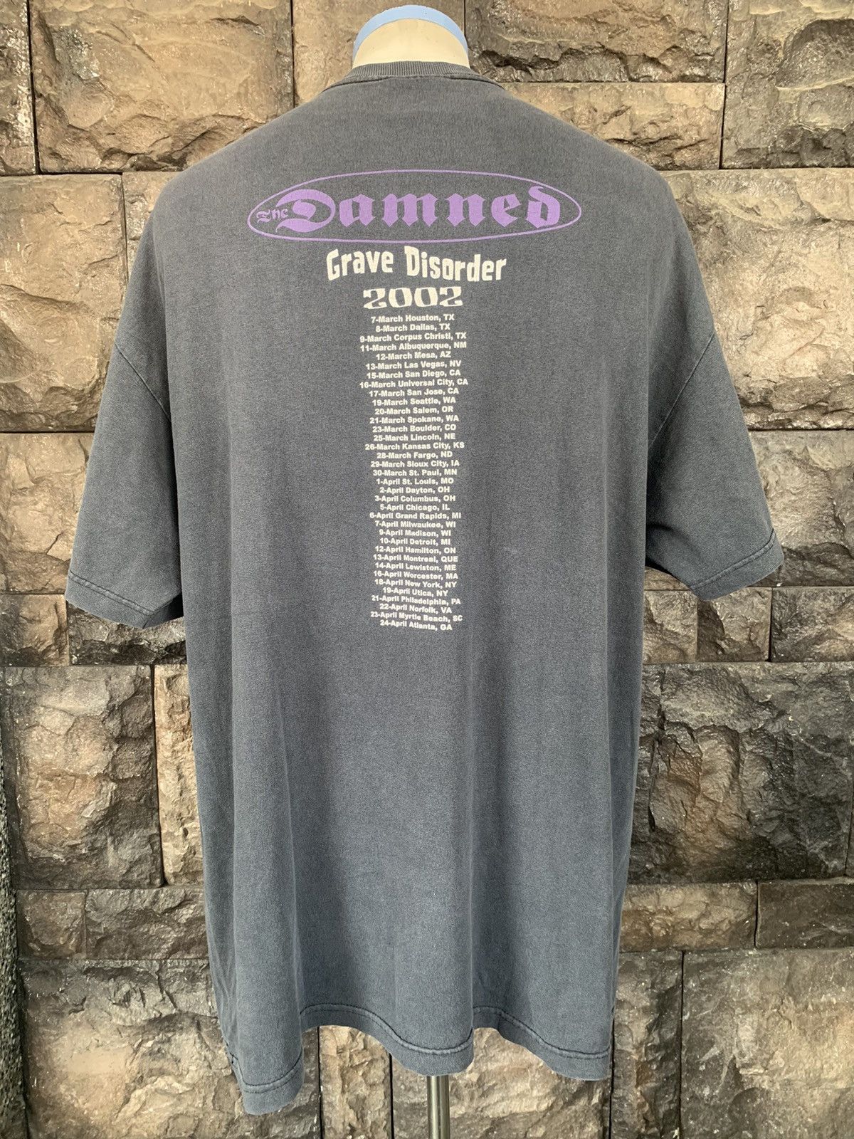 Band Tees × Vintage Vintage 2002 The Damned Tour Rock Band T shirt Size US XL / EU 56 / 4 - 5 Thumbnail