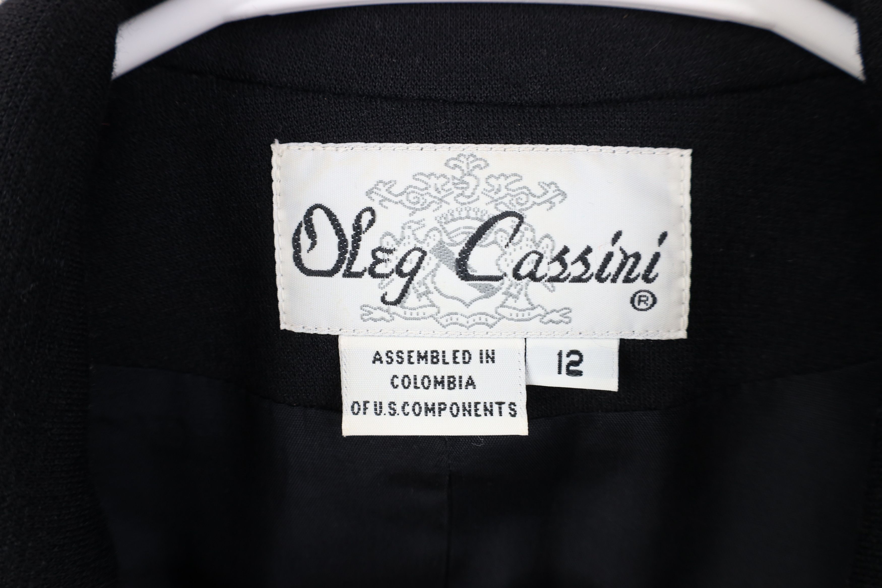 Oleg Cassini Vintage 80s 90s Oleg Cassini Breasted Military Blazer Jacket Size XL / US 12-14 / IT 48-50 - 9 Thumbnail