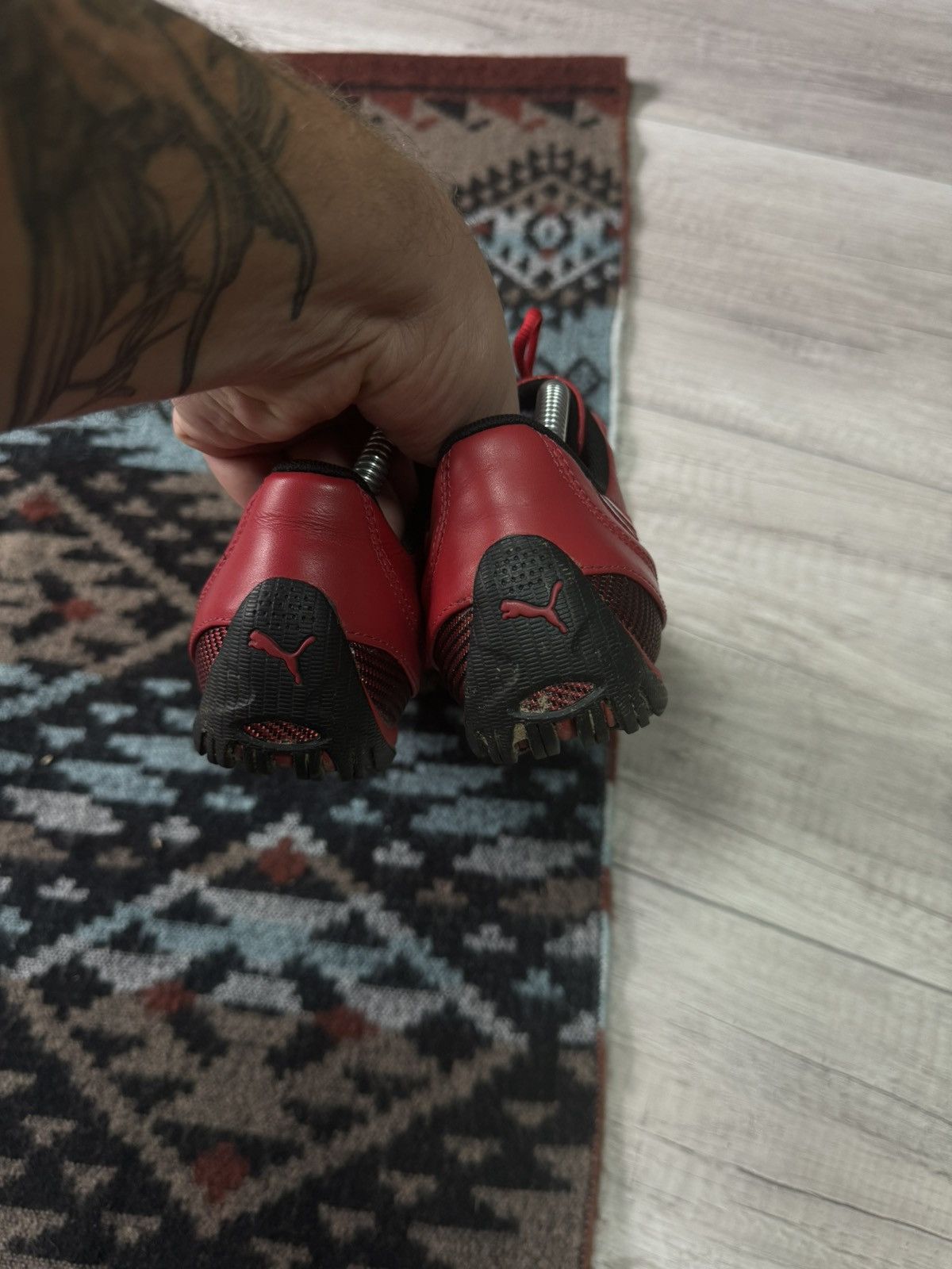 Ferrari × Puma Puma Ferrari Drift Cat III Leather Shoes Sneakers Size US 8.5 / EU 41-42 - 4 Thumbnail