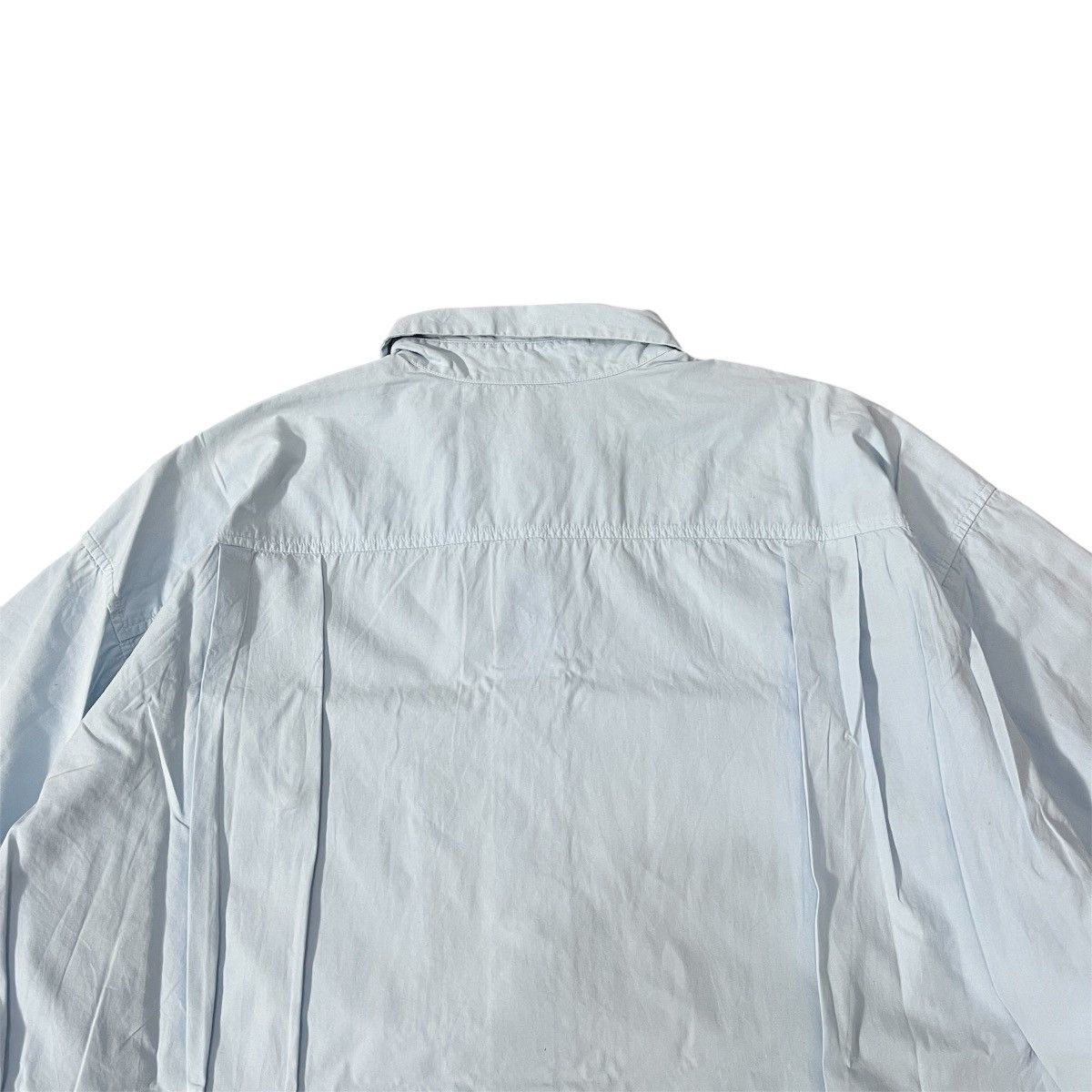 Issey Miyake 90s Archive Cotton Label Issey Miyake Basic Blue Sky Shirt Size US XL / EU 56 / 4 - 6 Thumbnail