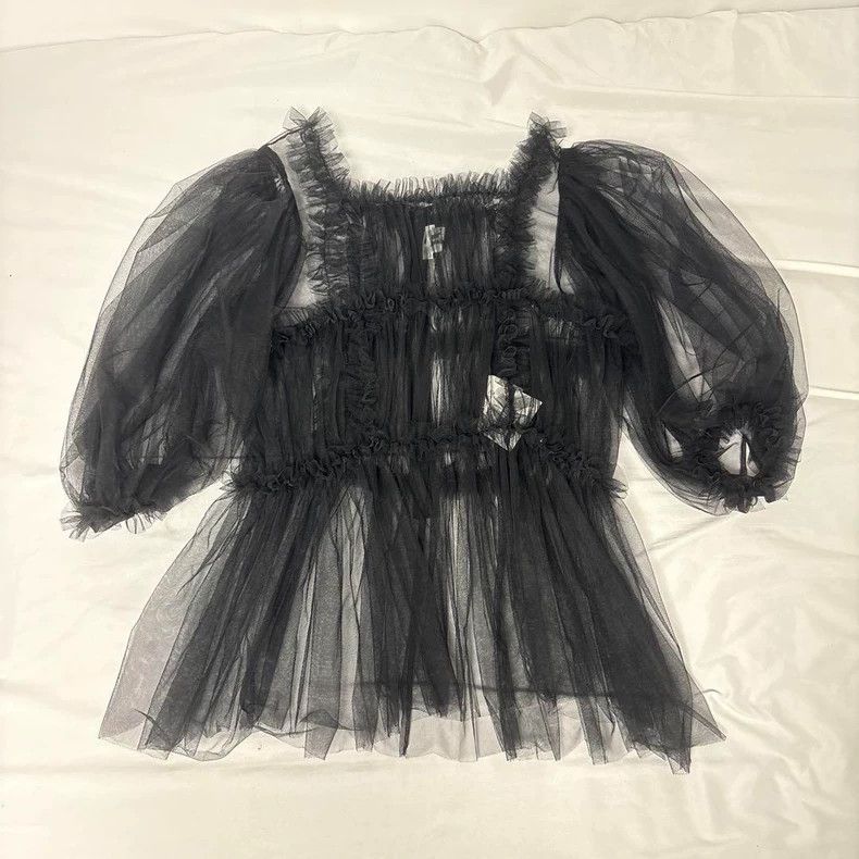 Comme des Garcons Comme des Garcons Black vintage yarn blouse Size XS / US 0-2 / IT 36-38 - 1 Thumbnail