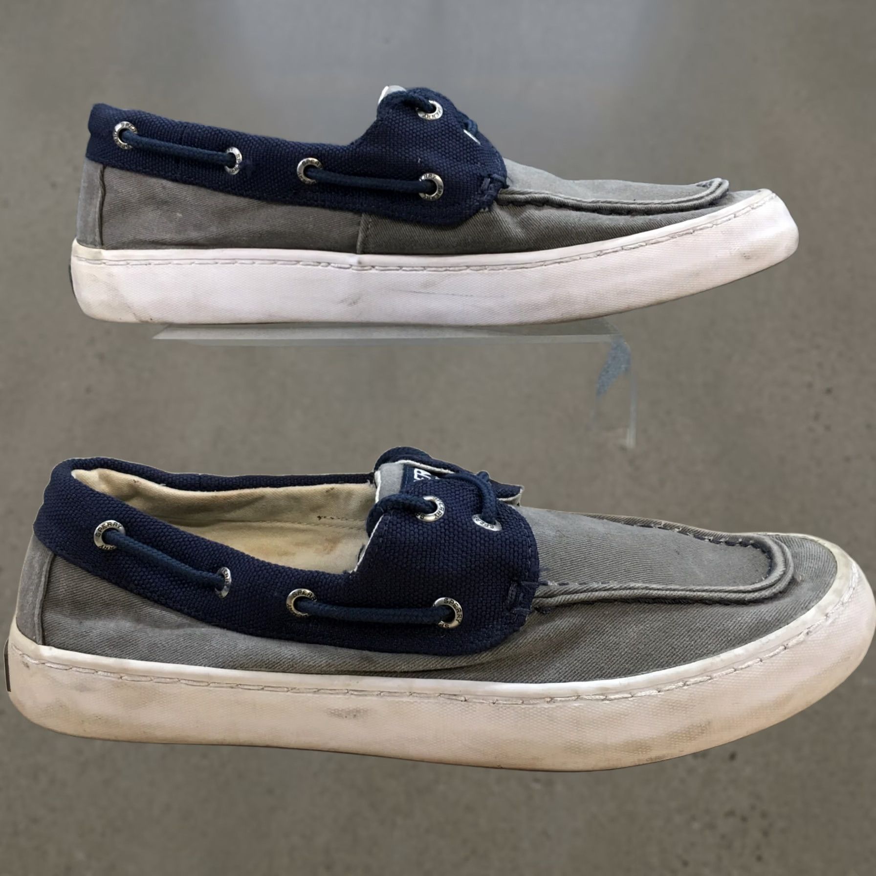 Sperry Sperry Top Sider Boat Shoes Mens 9 M Cutter 2 Eye Casual STS15303 Blue Fabric Shoes Size US M / EU 48-50 / 2 - 1 Thumbnail