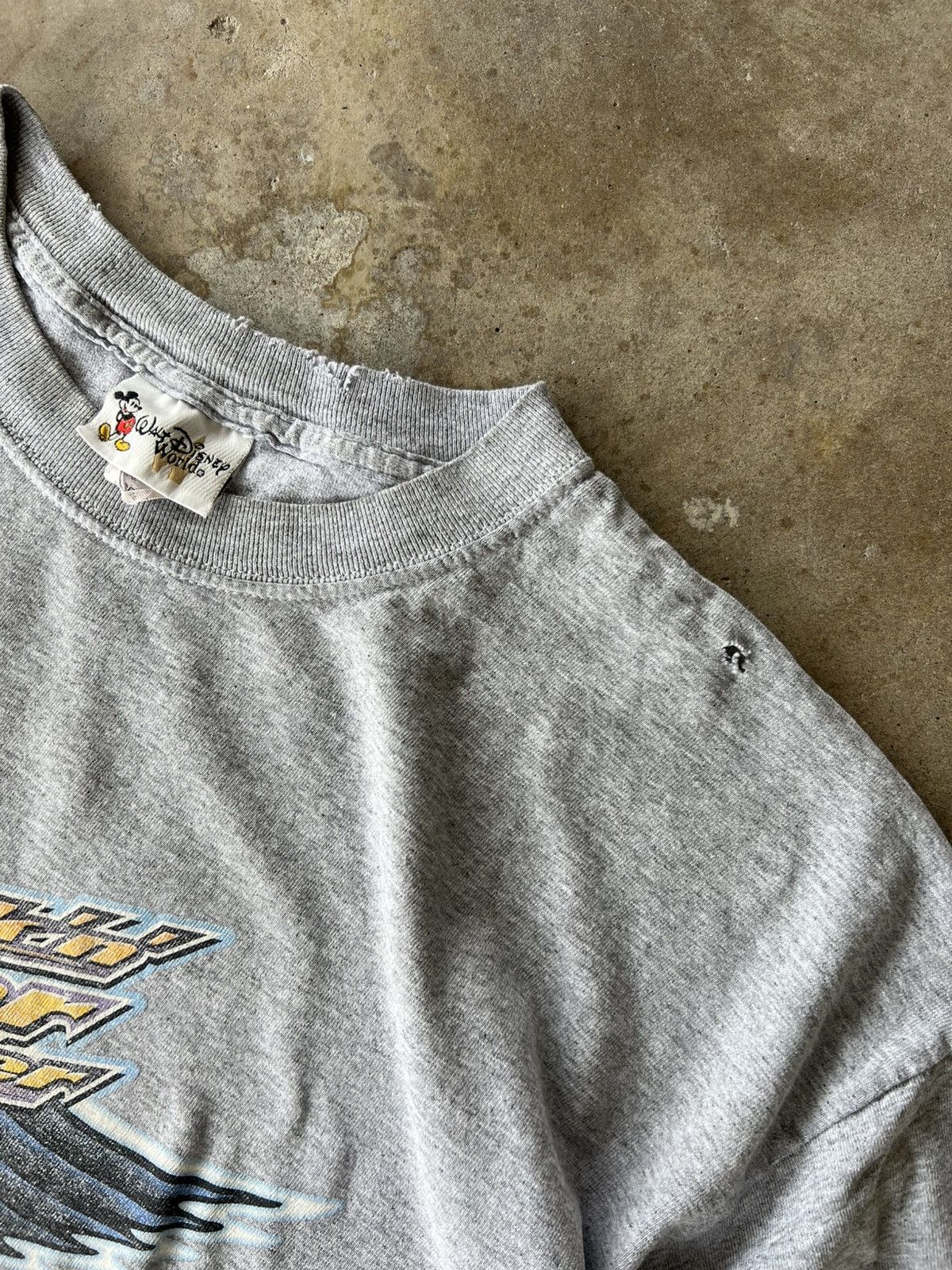 Disney Vintage 90’s Disney Mickey Aerosmith Ride Promo T Shirt Size US L / EU 52-54 / 3 - 3 Thumbnail