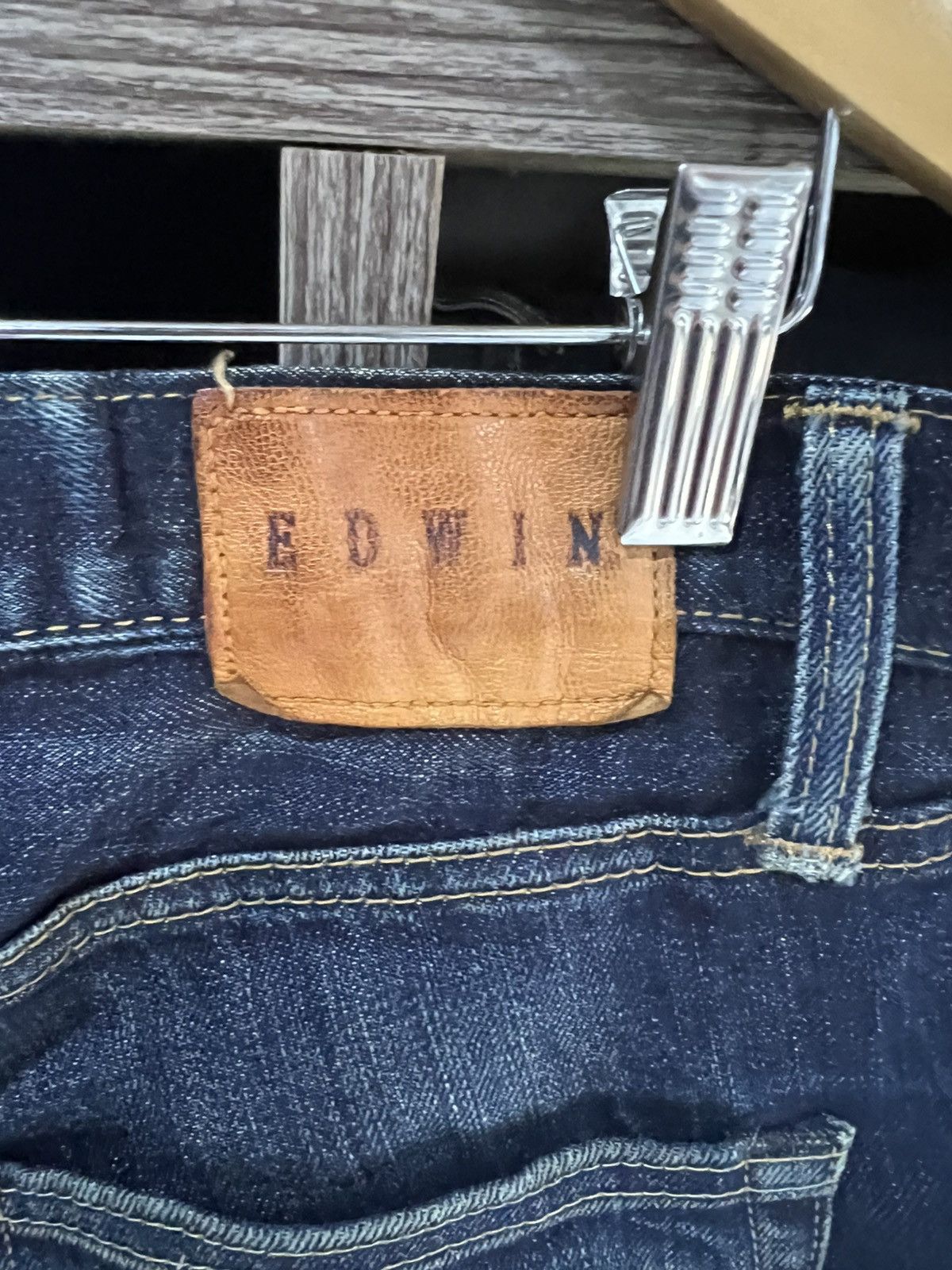 Edwin 🔥Vintage Edwin Flared Distressed Denim Size US 34 / EU 50 - 15 Thumbnail