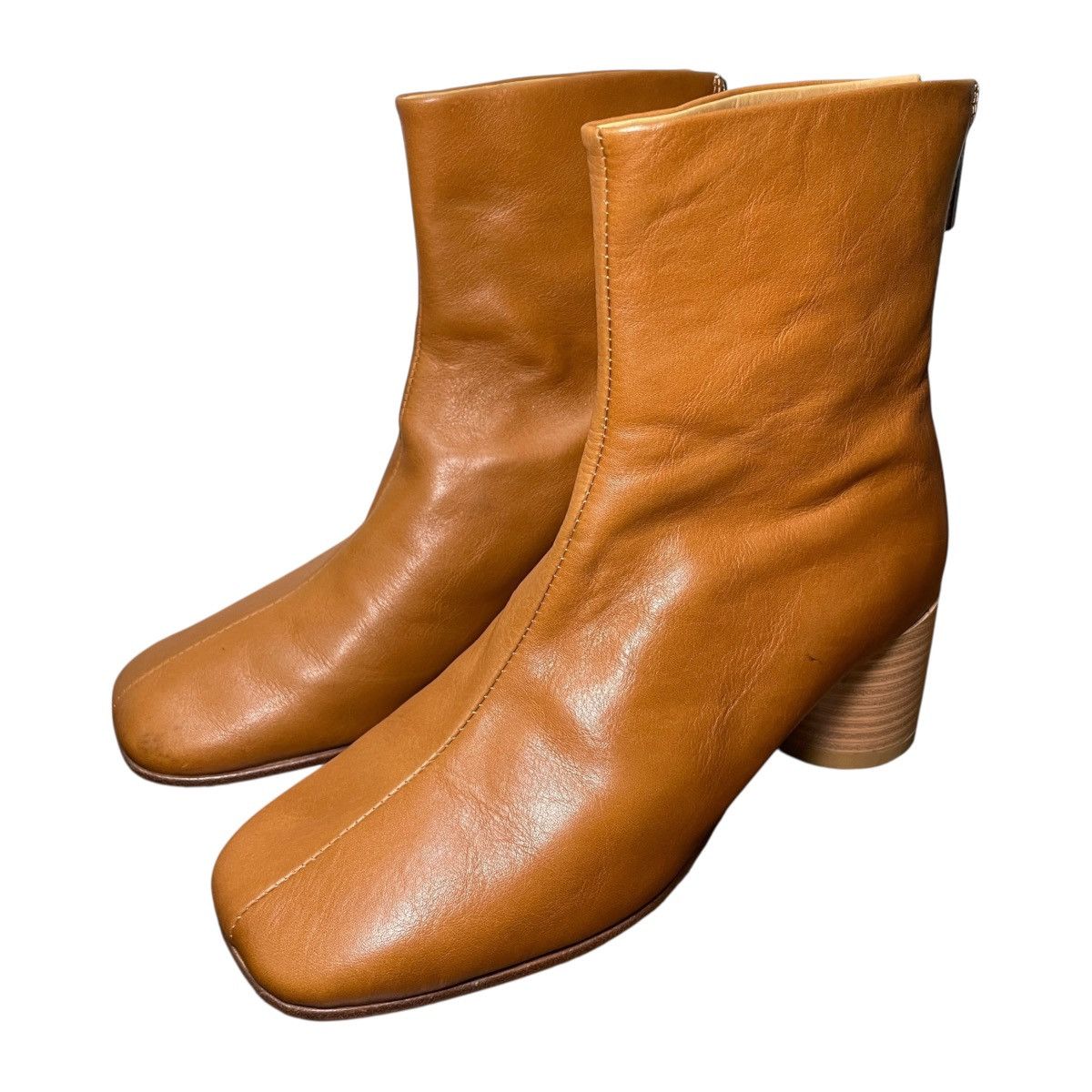 MM6 MM6 Maison Margiela Pebbled-leather Anatomic Ankle Boots Size US 8 / IT 38 - 2 Thumbnail